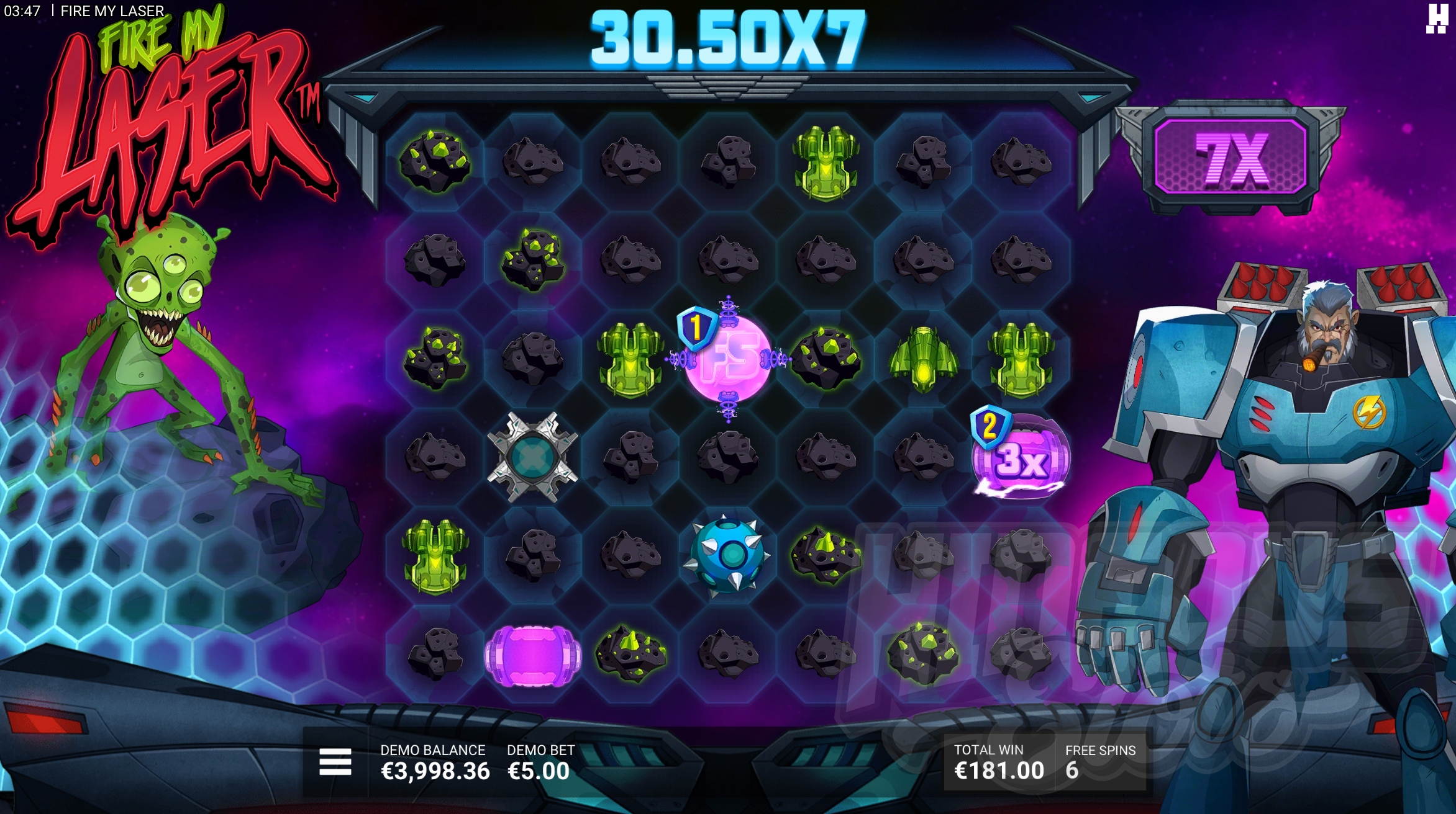 The Progressive Multiplier is Always Active During the Extermination Bonus Game