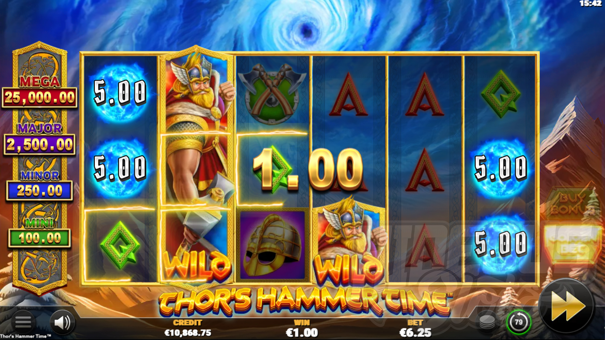 Thor's Hammer Time Offers Players 20 Fixed Win Lines