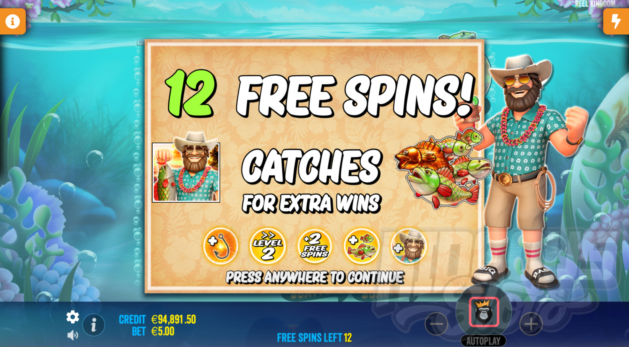 Super Free Spins Activate All 5 Modifiers