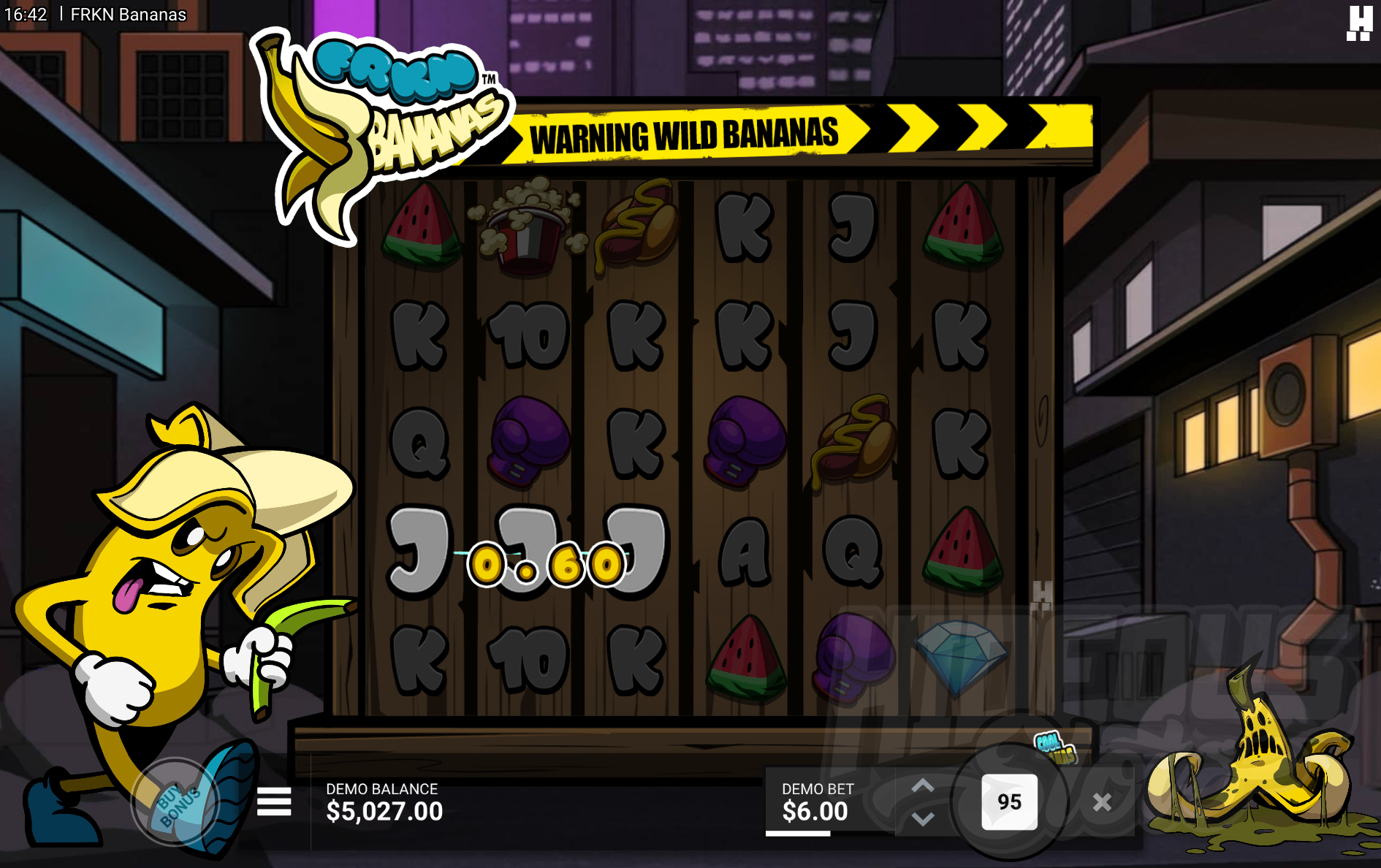 FRKN Bananas Offers Players 19 Fixed Win Lines