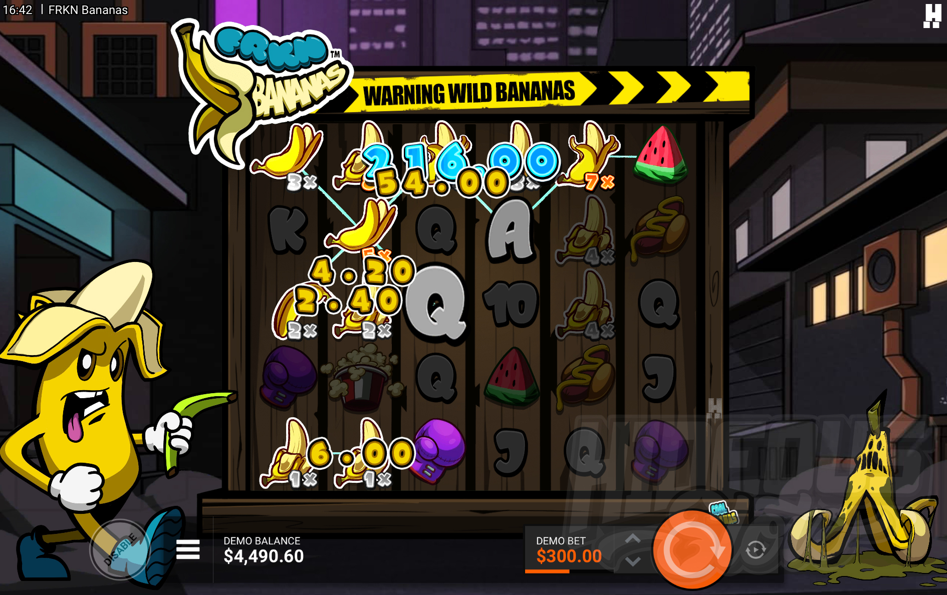 Land Spreading Bananas to Spread Banana Wilds to the Left or Top of the Reel, With Each Banana Gaining Multipliers up to 100x