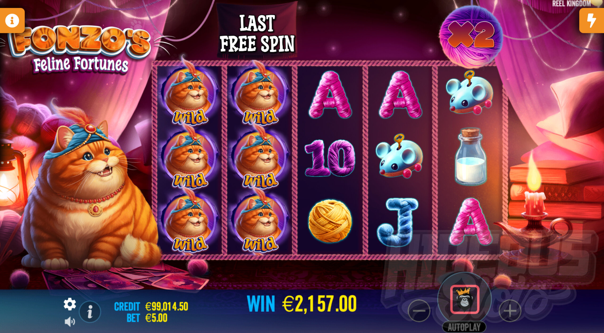 Fonzo's Feline Fortunes Super Free Spins