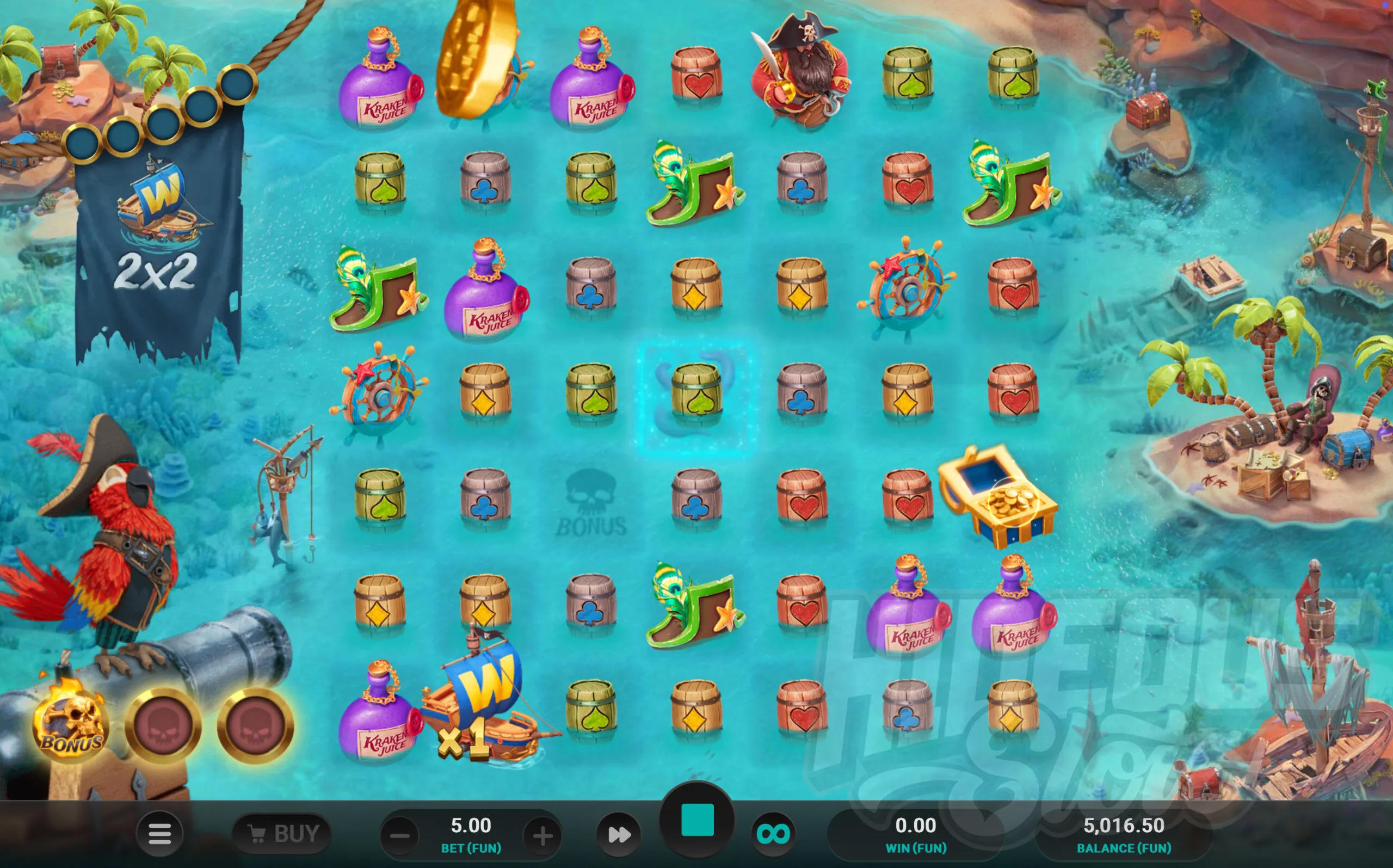 Collect Coins to Increase the Size of the Ship Wild When It Reaches the Hot Spot