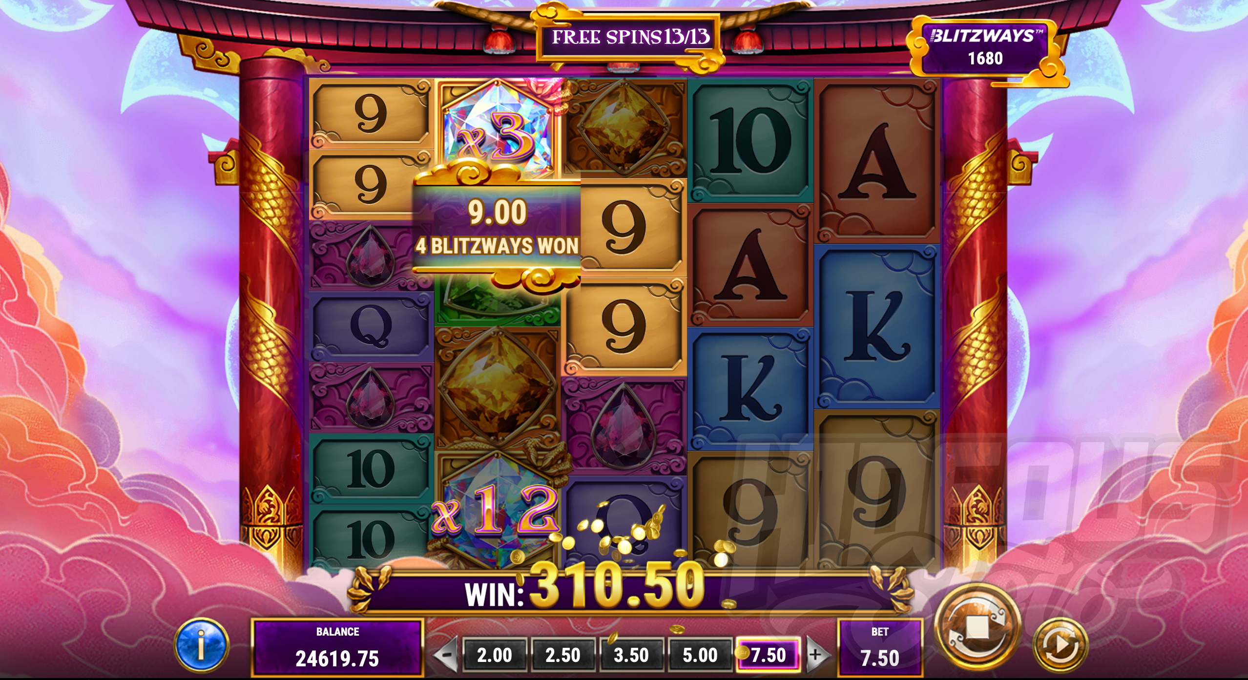 Legacy of Gems Blitzways Free Spins