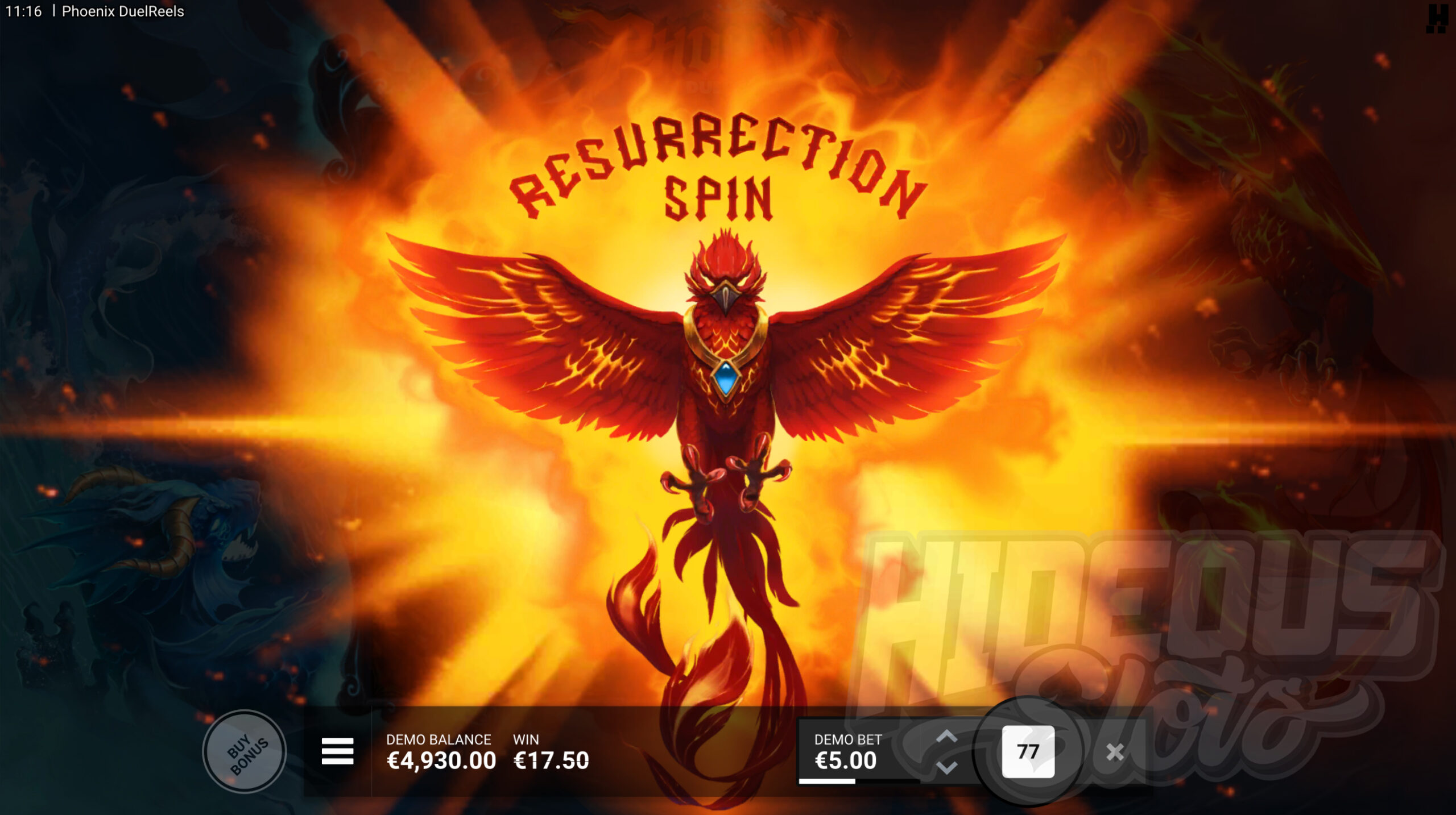 When a Phoenix Loses a Duel on at Least 1 DuelReel, a Resurrection Spin is Awarded With at Least 1 VS Symbol Guaranteed