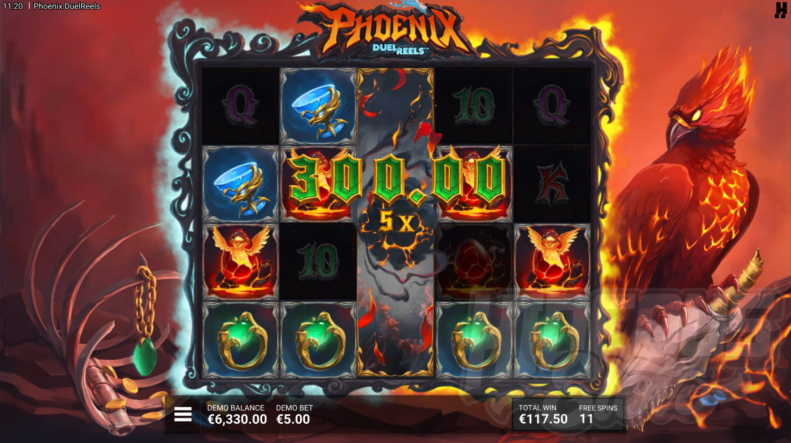 Phoenix DuelReels Rise of the Phoenix Bonus Game