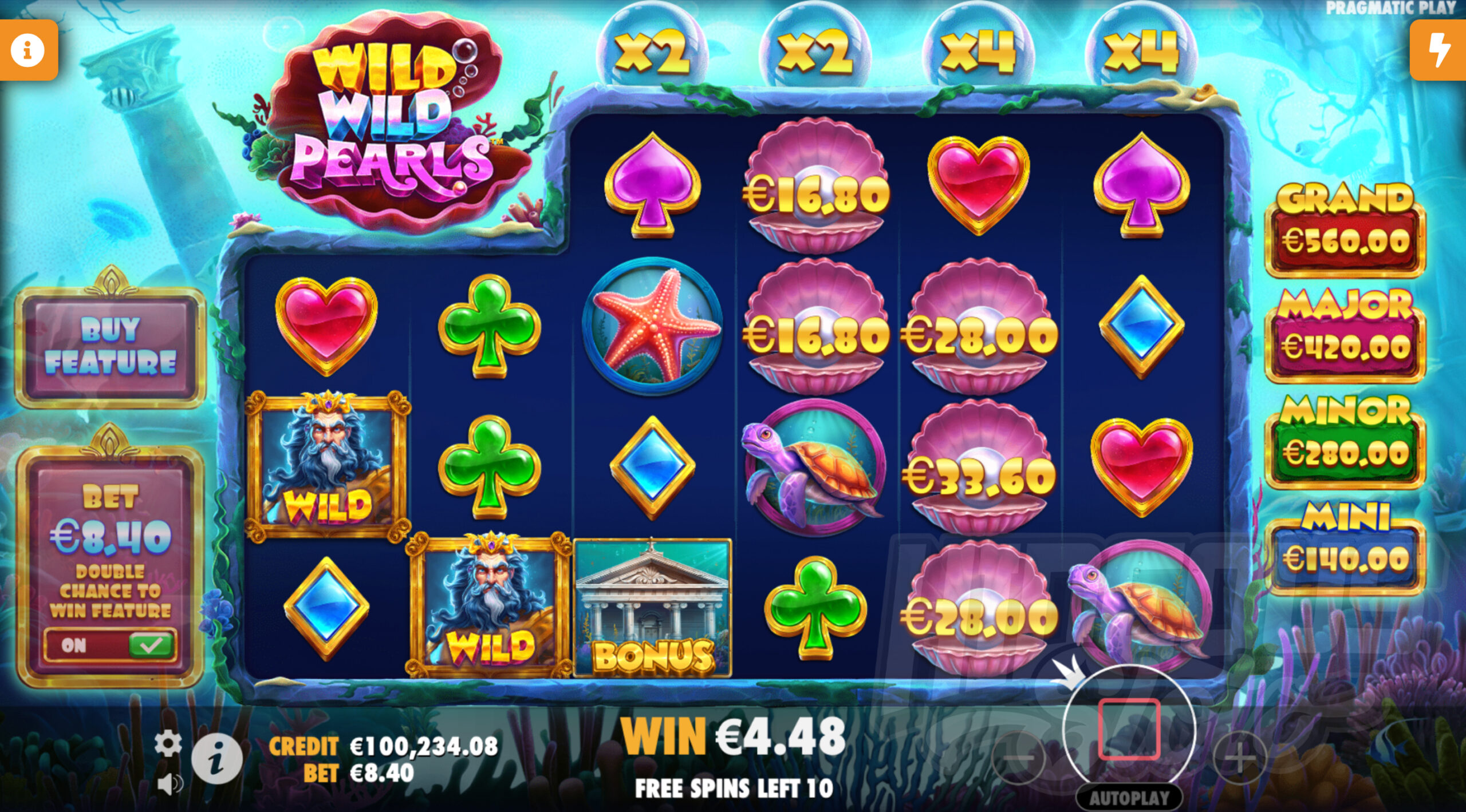 Land Wild Symbols on Reels 1 and 2 with a Bonus Symbol on Reel 3 to Trigger Free Spins