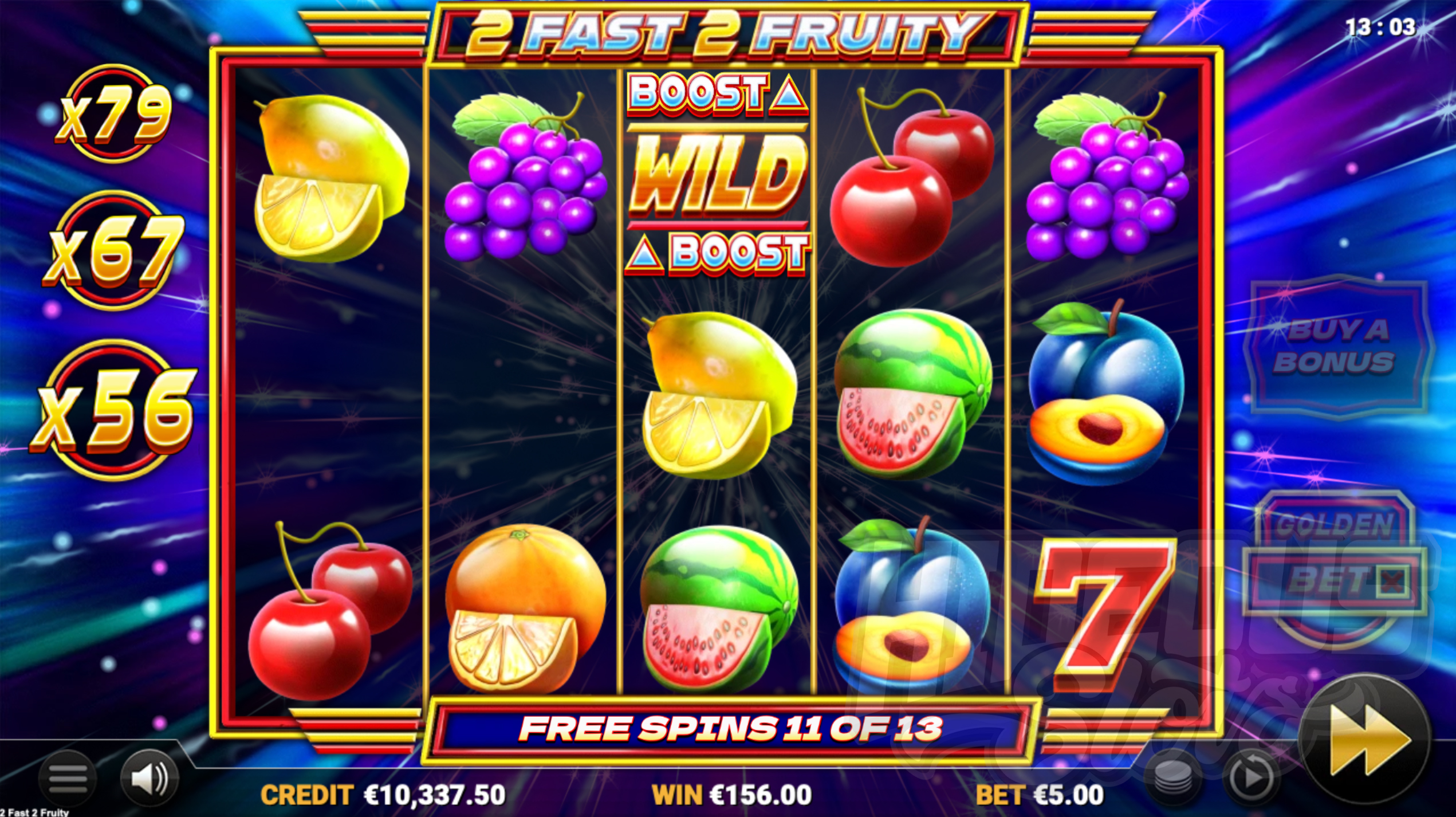 The Multiplier Does Not Reset For the Duration of Free Spins