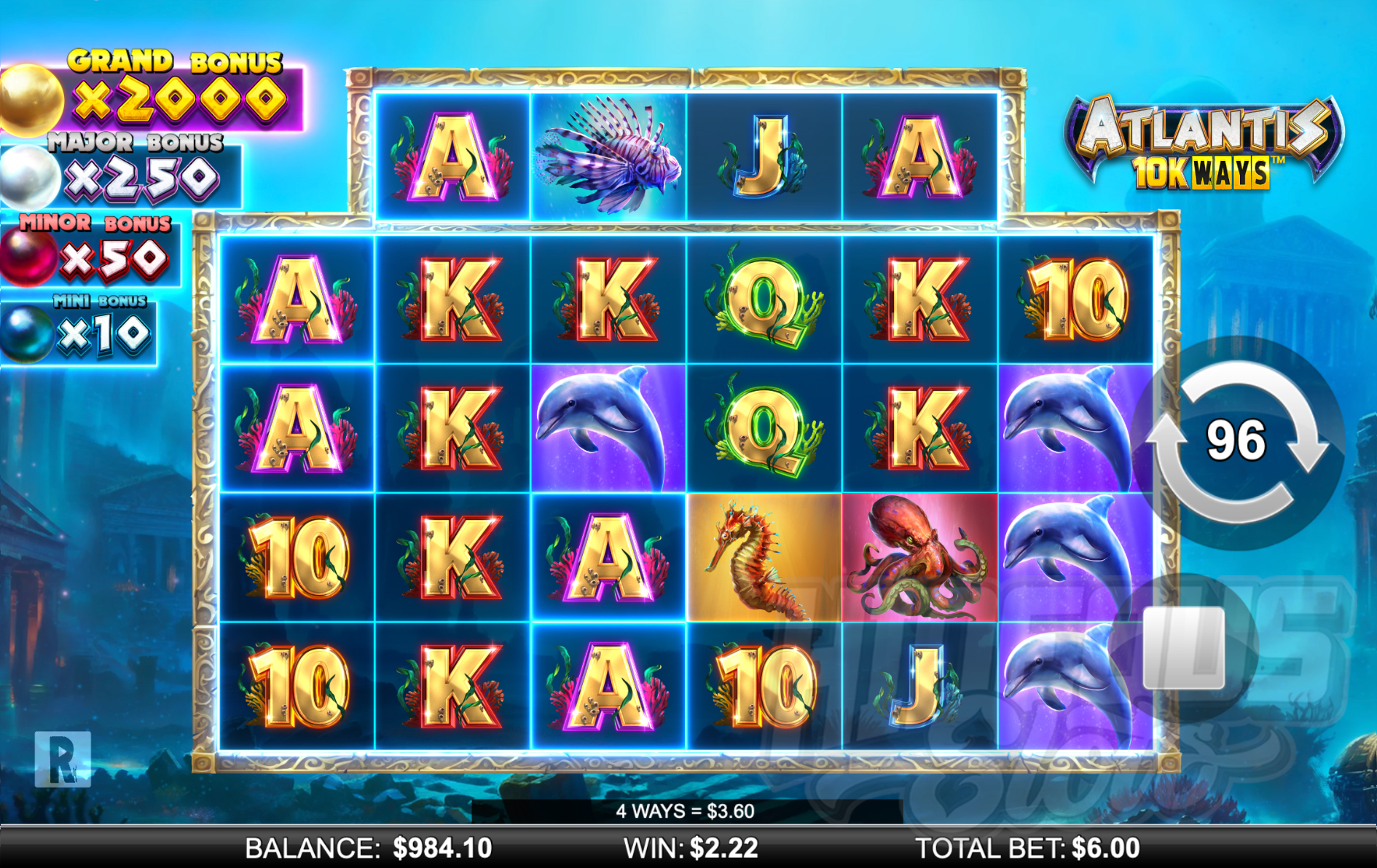 Atlantis 10K Ways Offers Players 10,000 Ways to Win