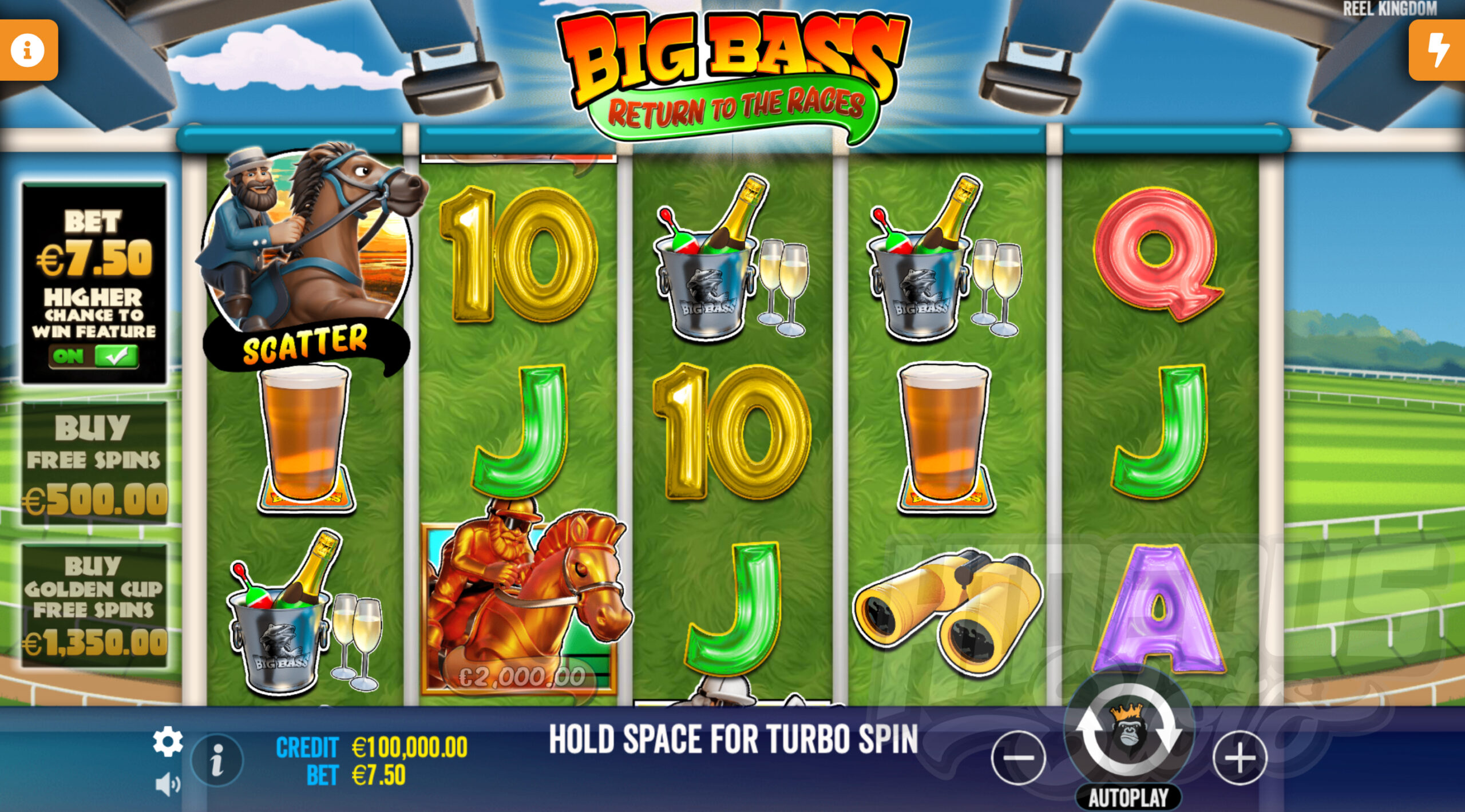 Big Bass Return to the Races Base Game