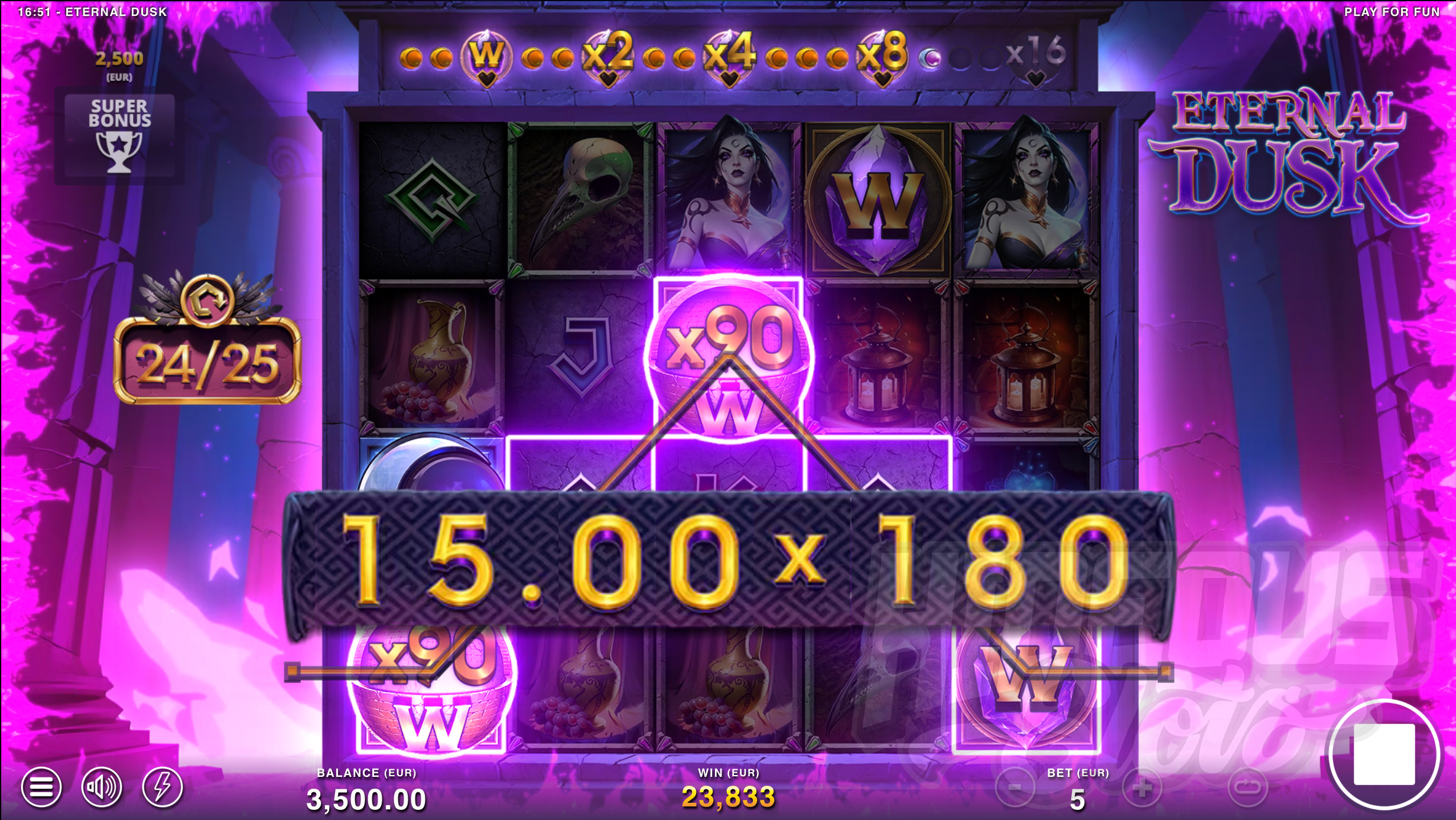 Eternal Dusk Super Free Spins