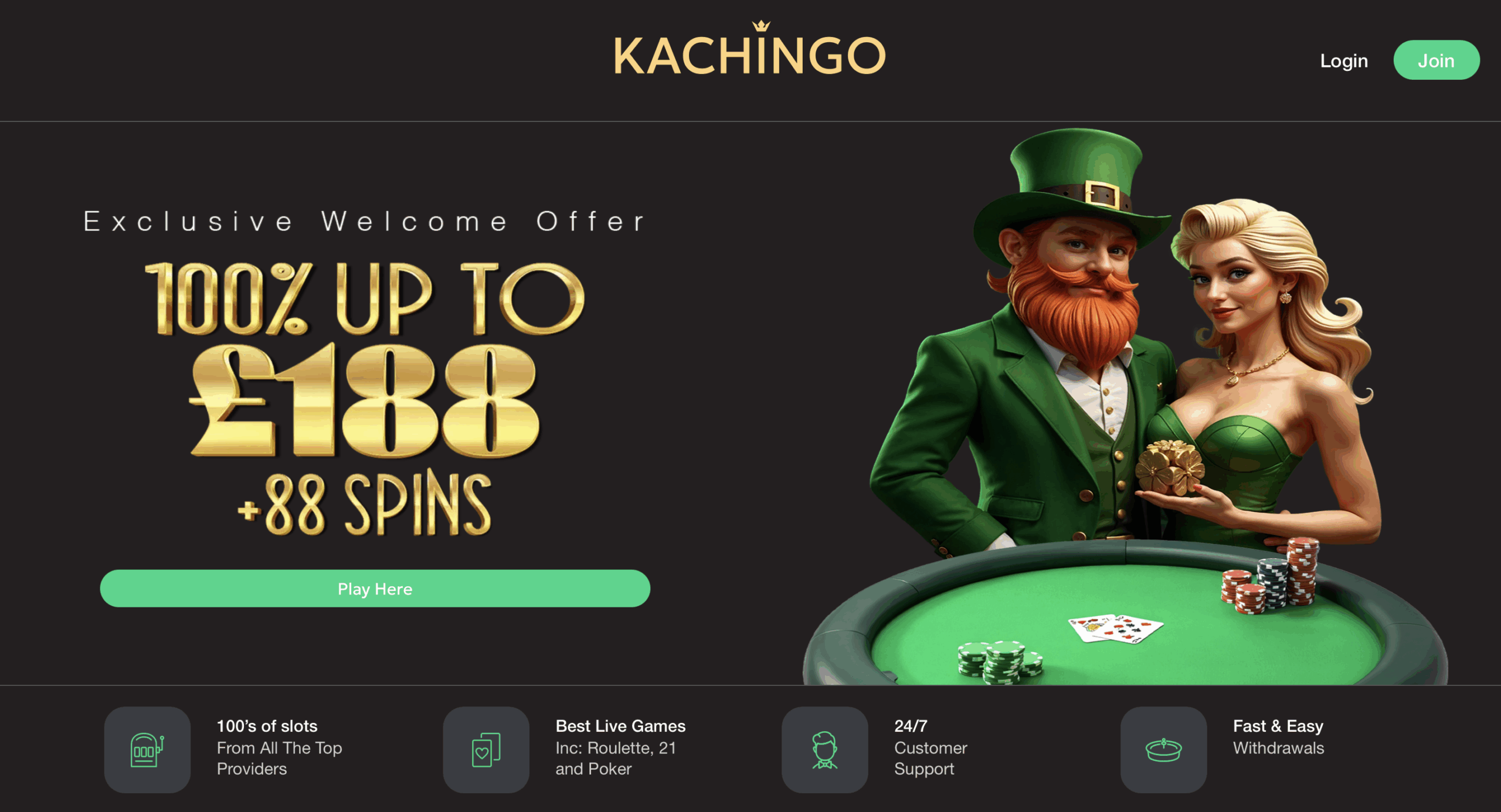 Kachingo Welcome Bonus
