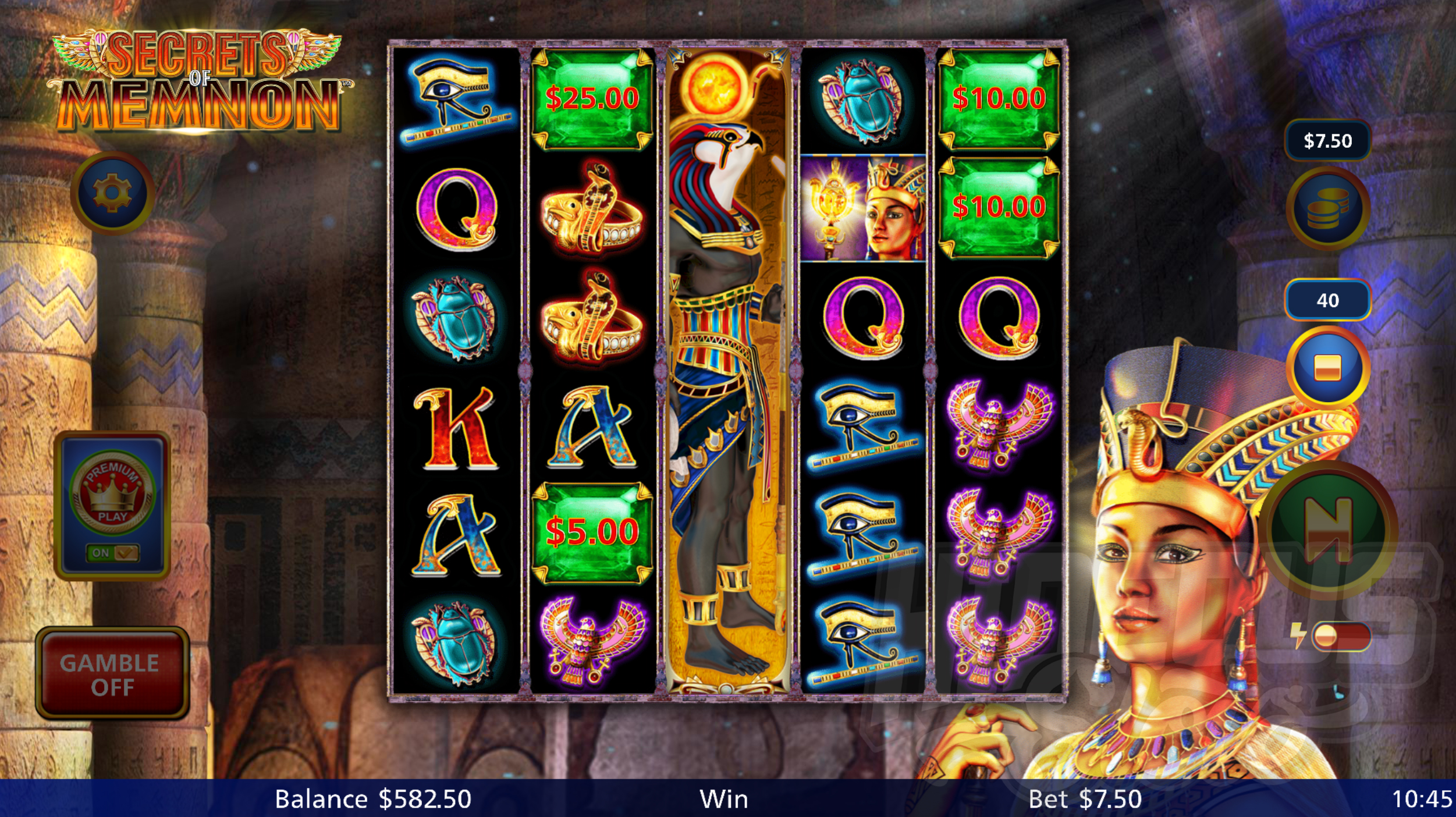 Land Wild Symbols Fully in View to Expand and Activate the Top 3 Reels, and Collect all Jewel Symbol Cash Values