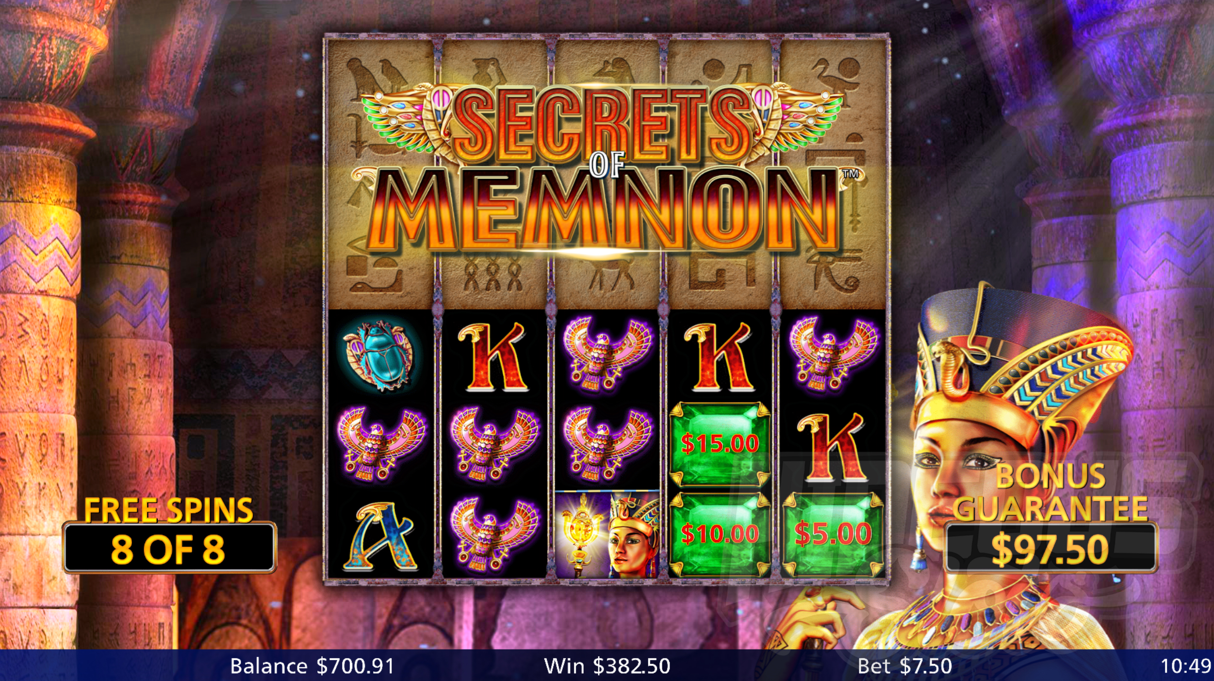 Secrets of Memnon Free Spins