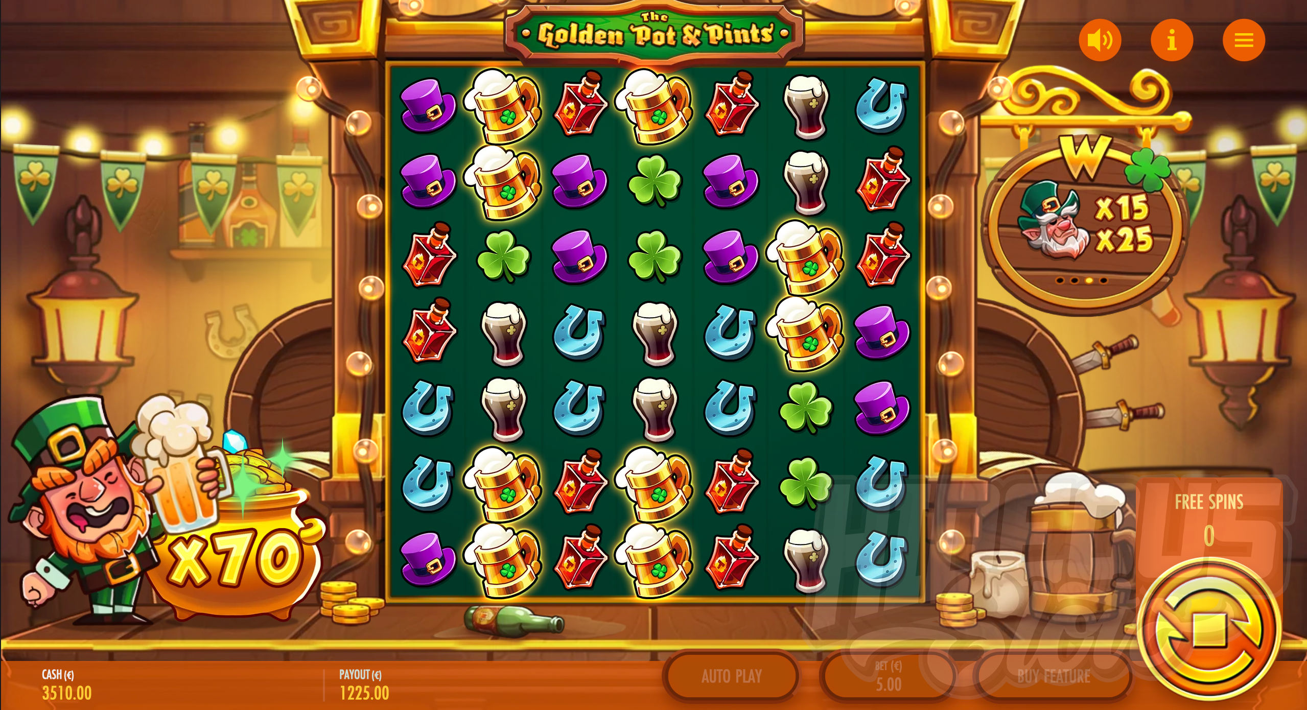 The Golden Pot & Pints Bonus Game