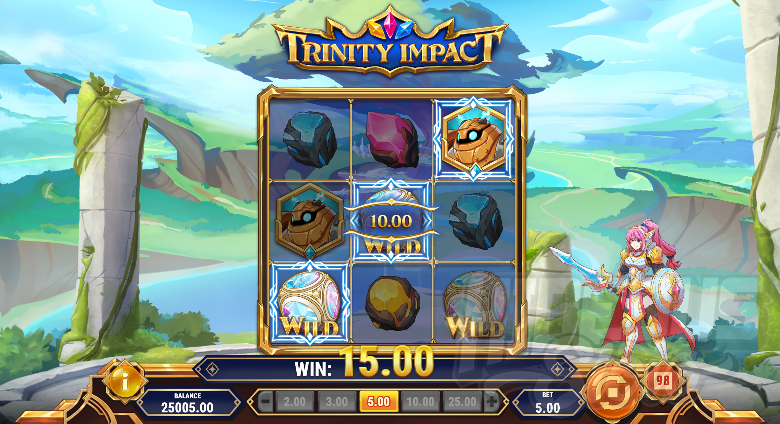 Trinity Impact Offers Players 5 Fixed Win Lines