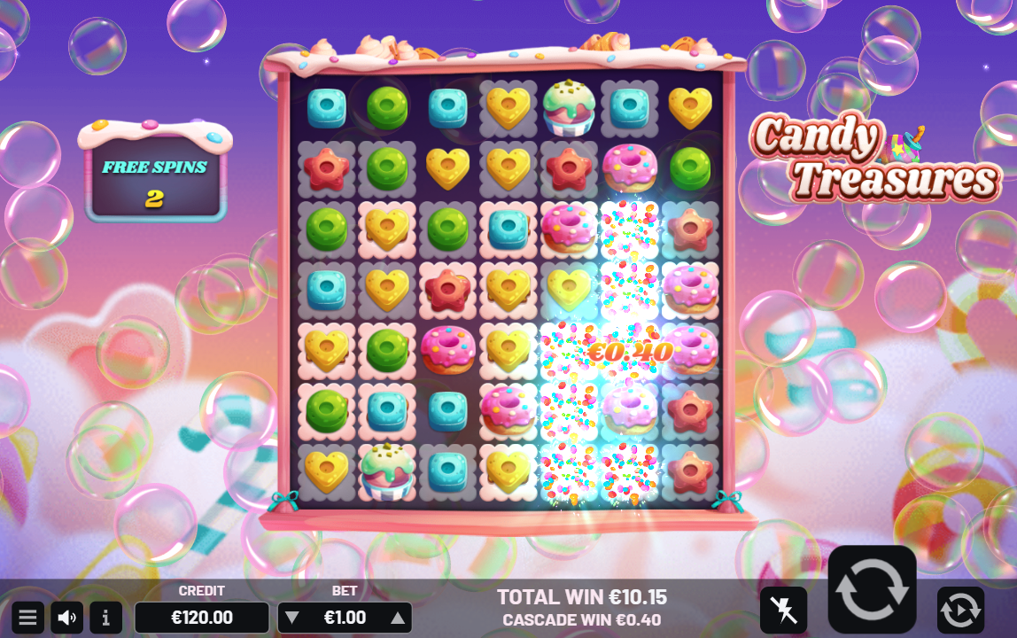 During Free Spins, all cell positions multipliers become persisitent and progressive