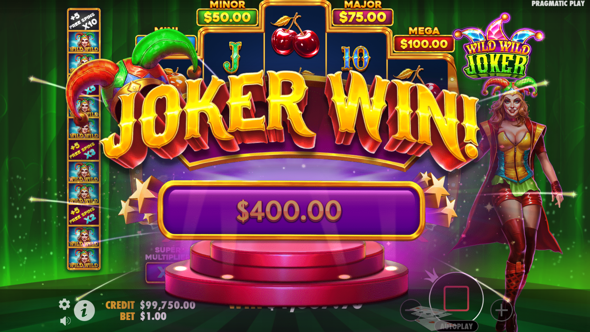 Wild Wild Joker Super Free Spins