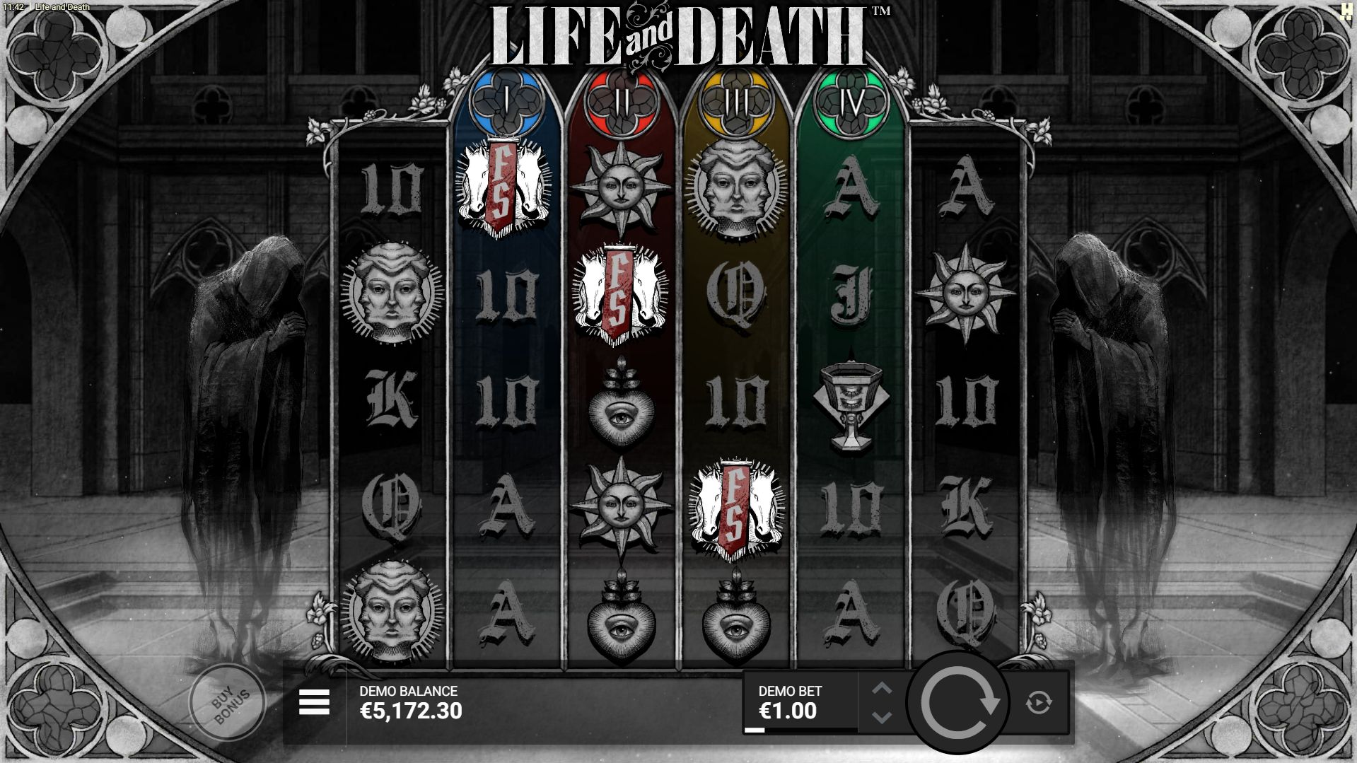 Land 3 or 4 scatters during base game play to trigger the Bonus Free Spin rounds