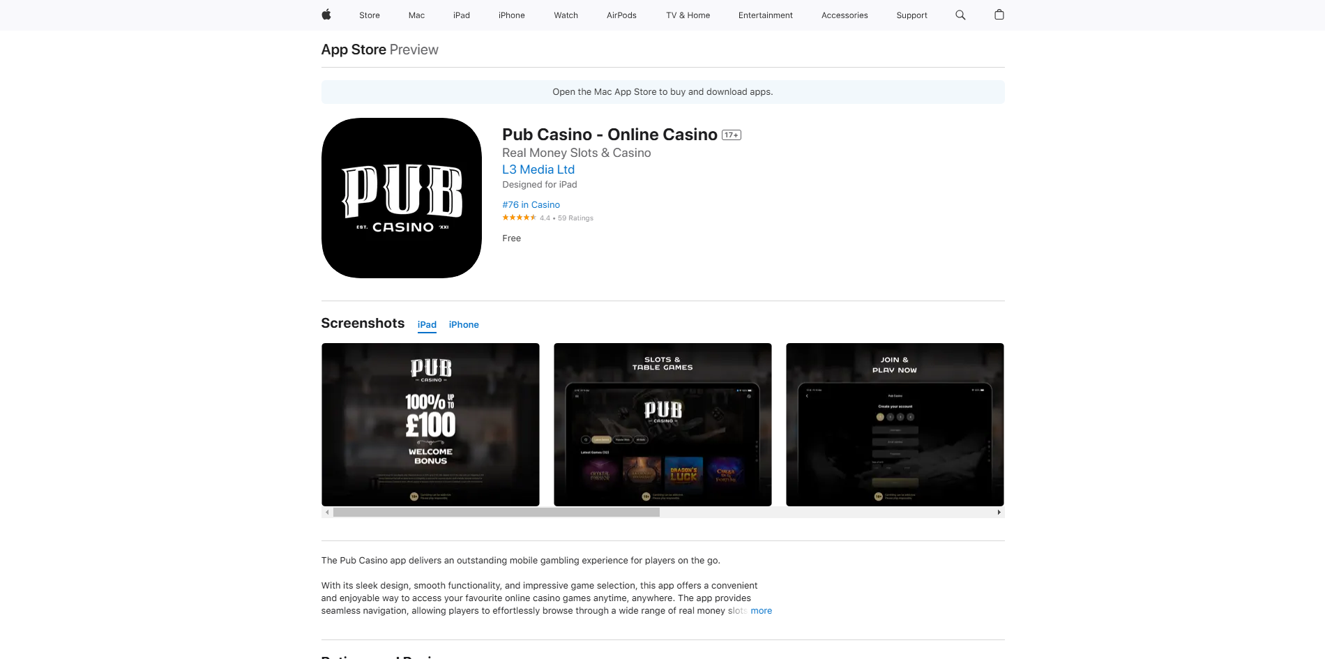 Pub Casino App