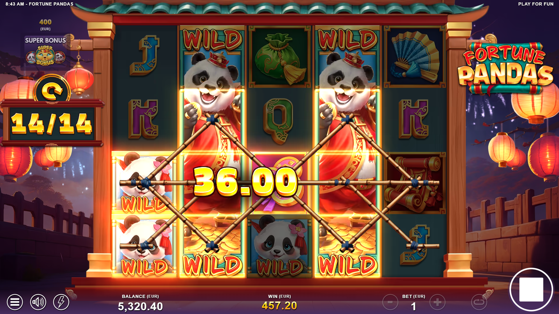 Fortune Pandas Super Bonus