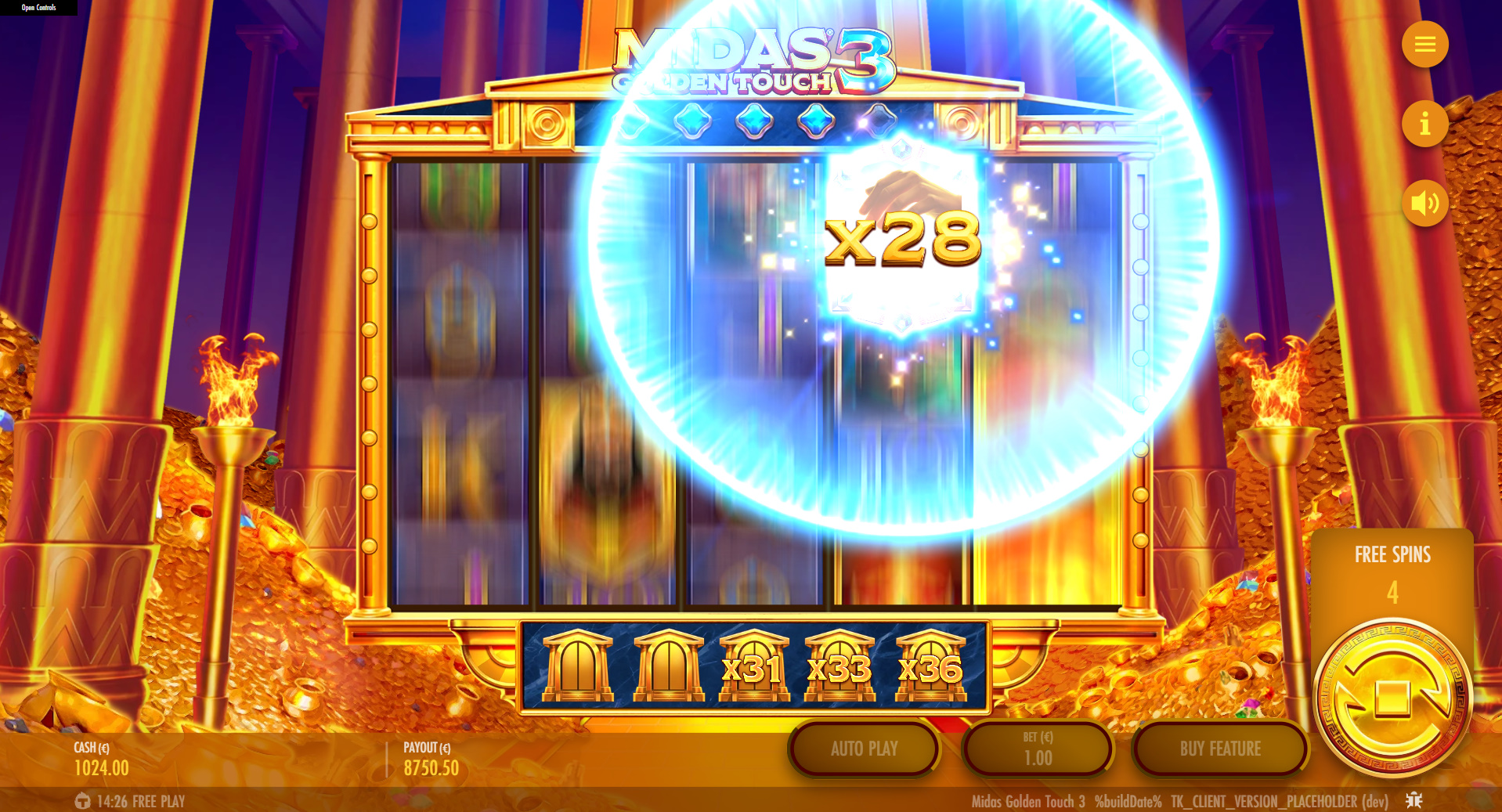 Upgrade the Epic Wild Multiplier during free spins for bigger win potential and extra spins