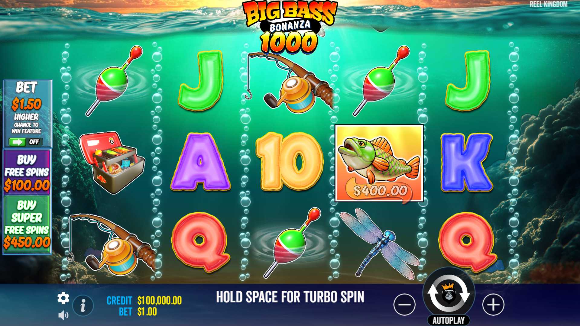 Big Bass Bonanza 1000 base game play