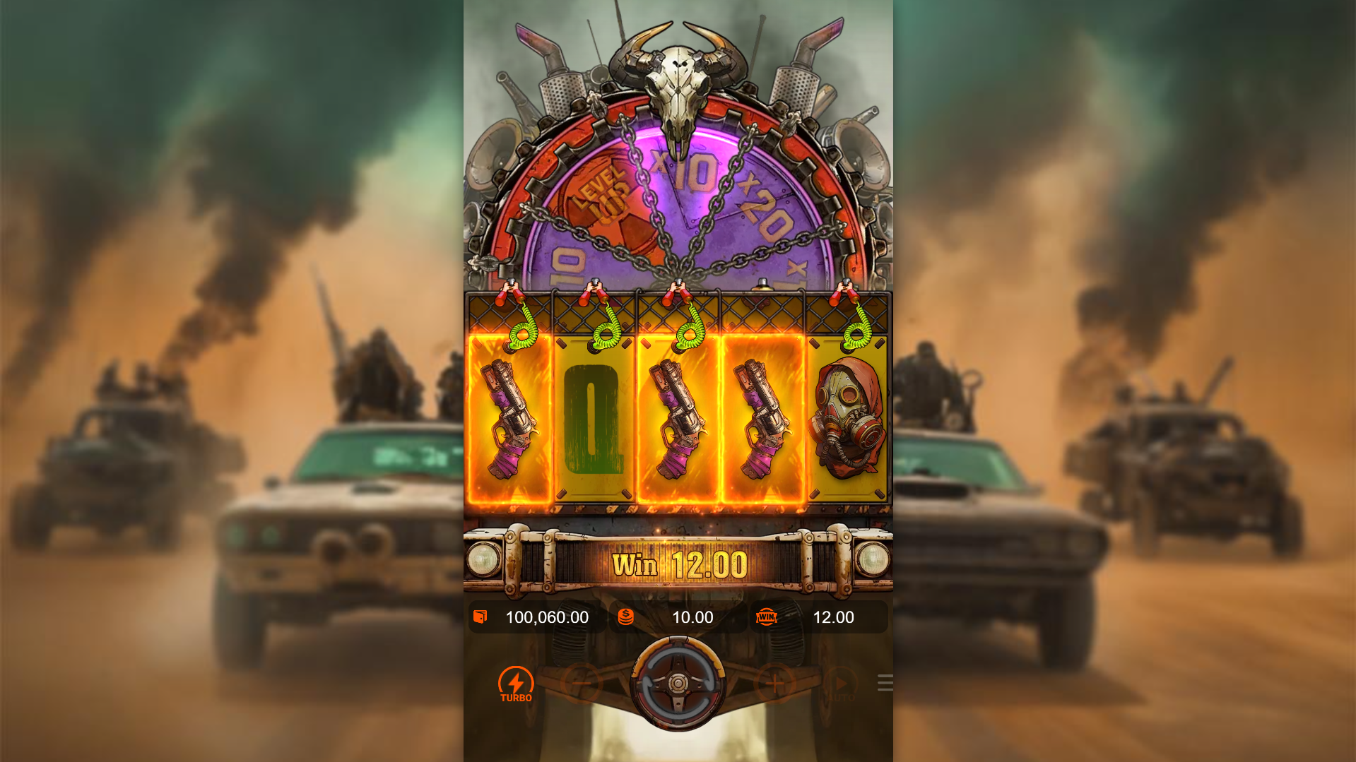 Each Multiplier Wheel reveals progressively bigger values which multiplies against the current round win