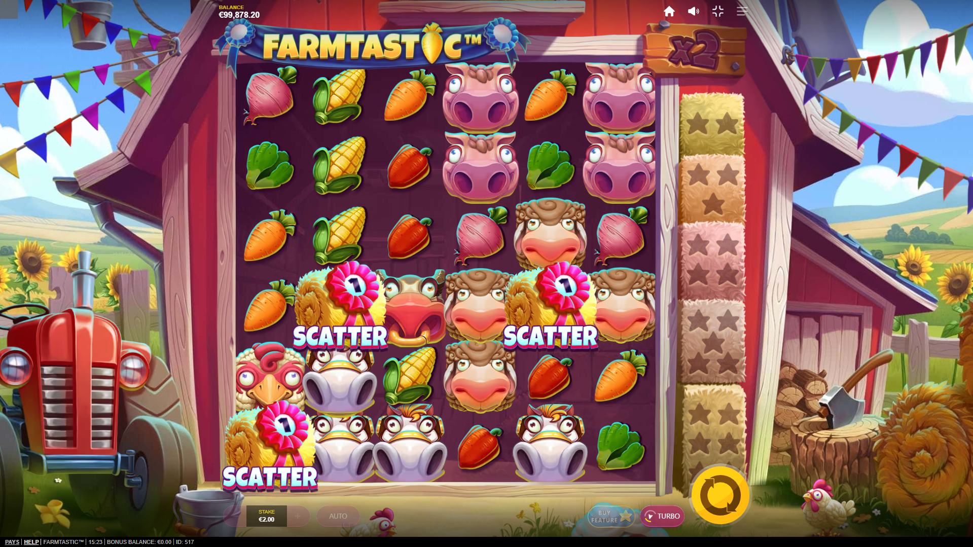 Land 3 scatters on any game round to trigger the Free Spins