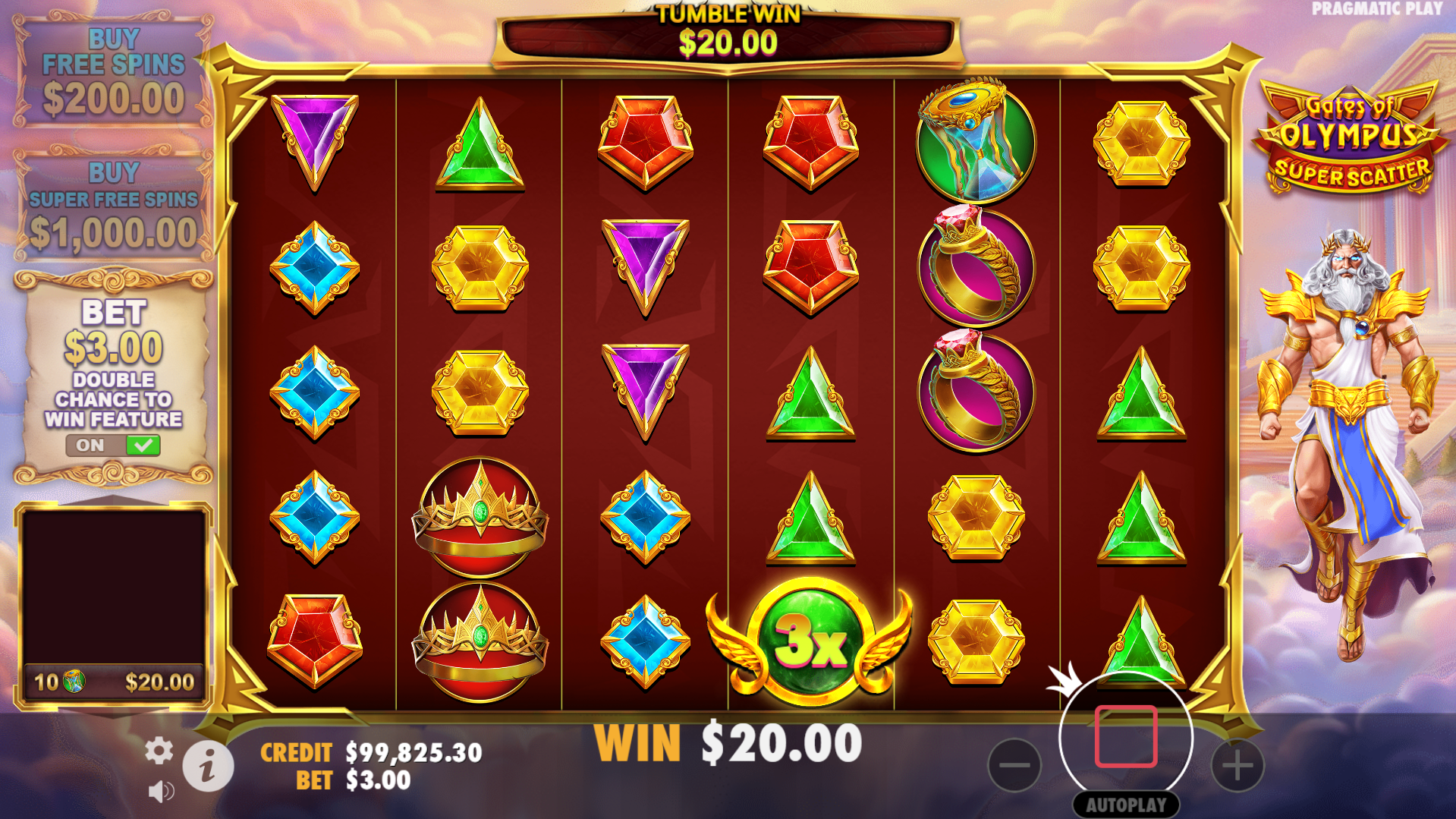 On any winning spin, landing a Multiplier value sees it apply to the total round win