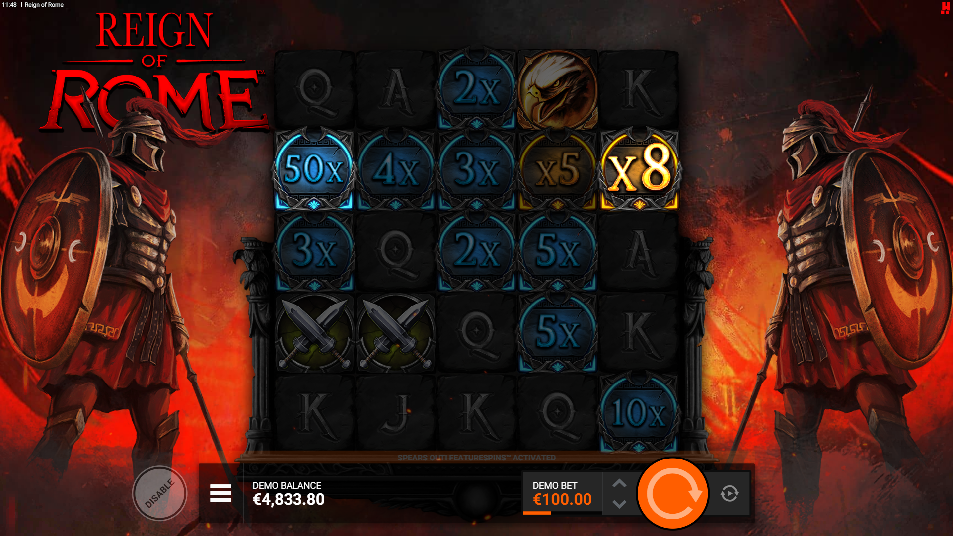 Reign of Rome LootLines in action