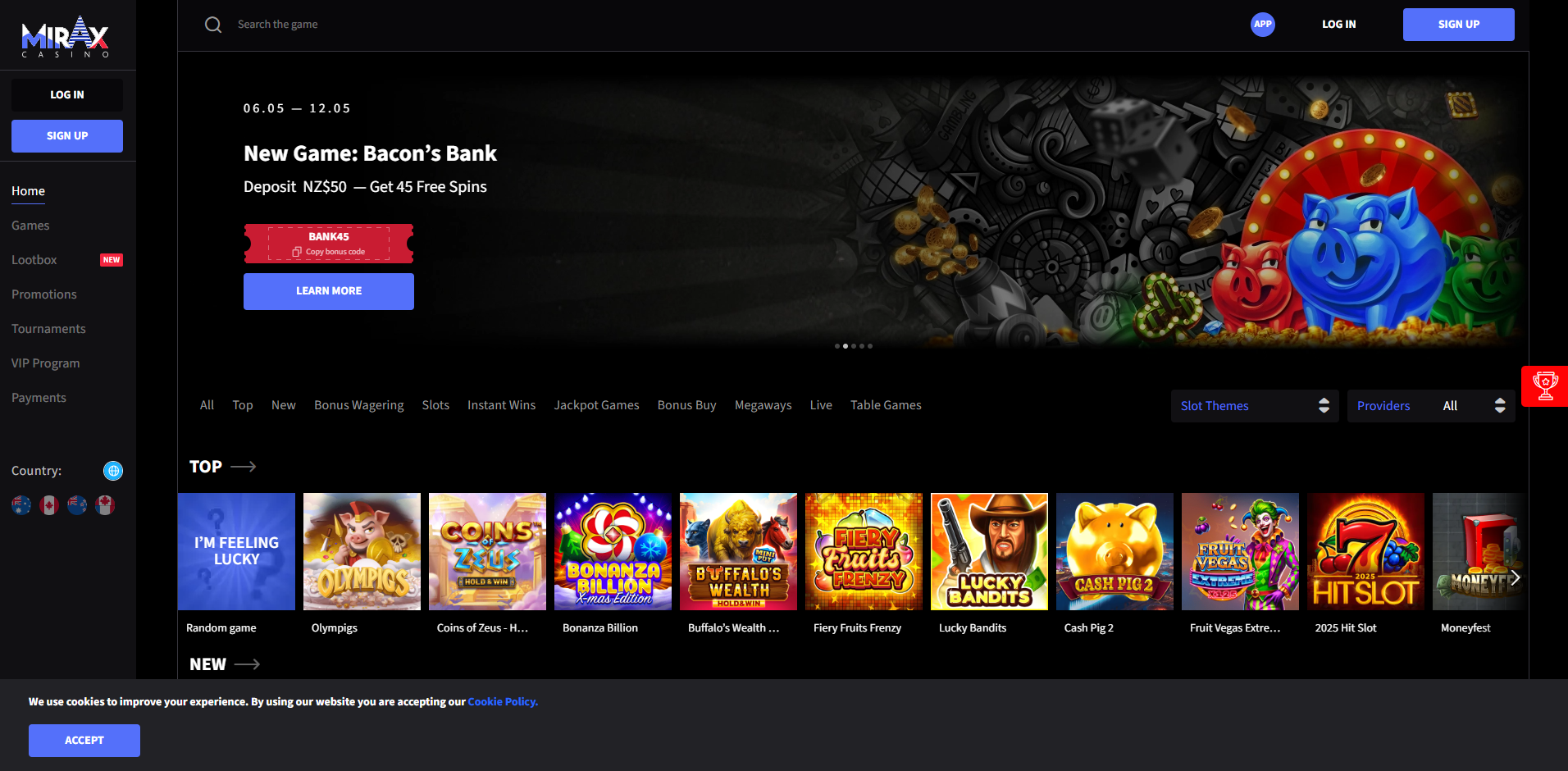Mirmax Casino Home