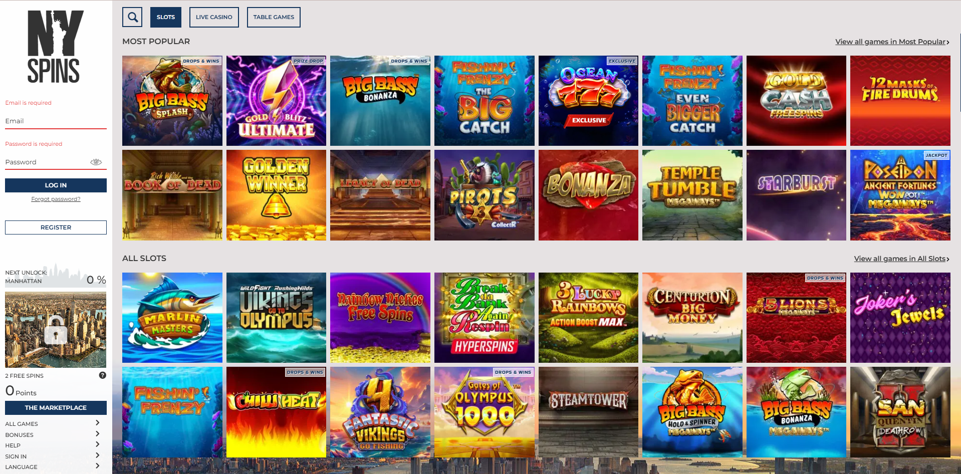 NYSpins Slots