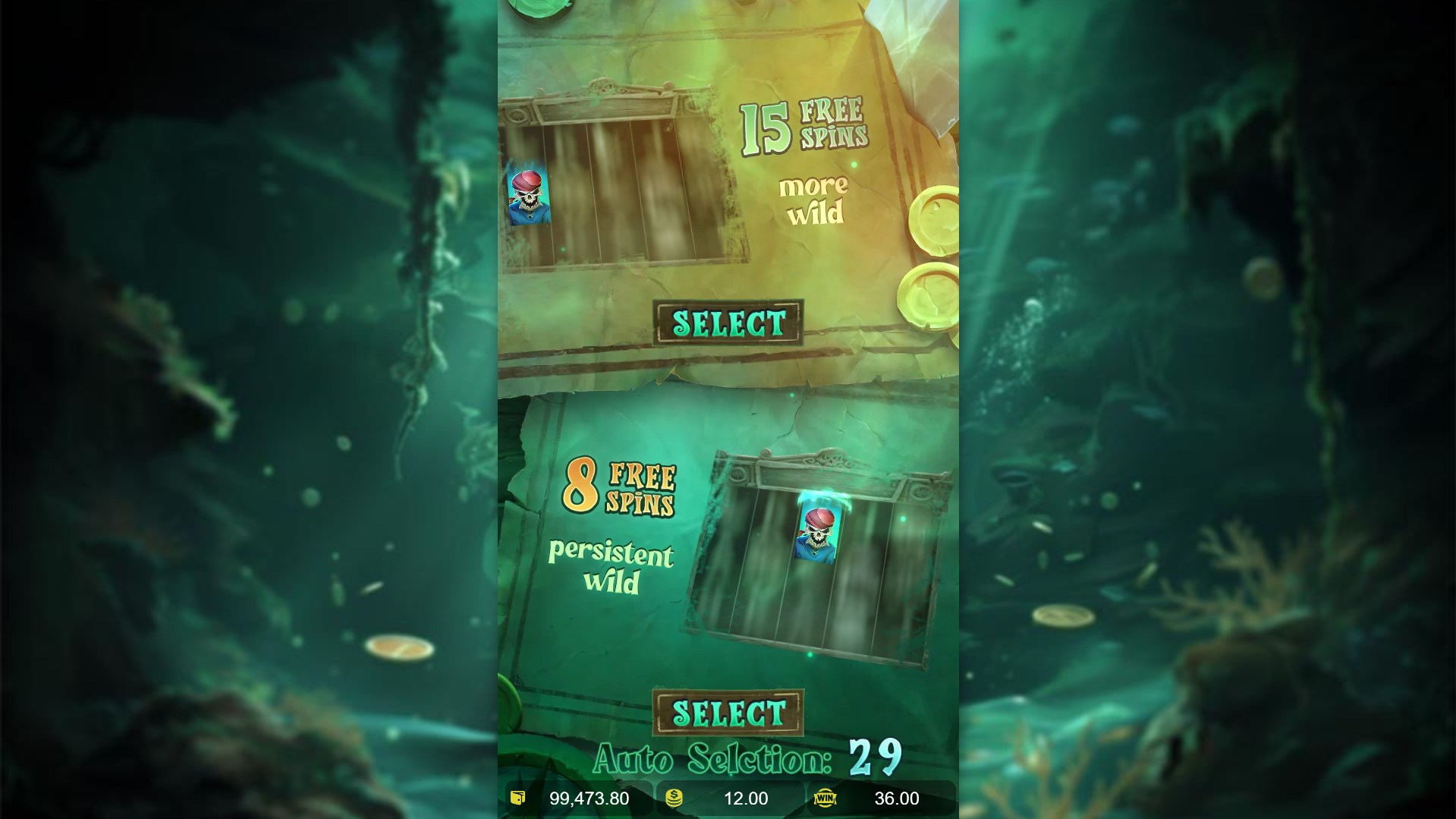 Land 3 or more scatters to trigger the Free Spins bonus, offering a choice of 2 variations