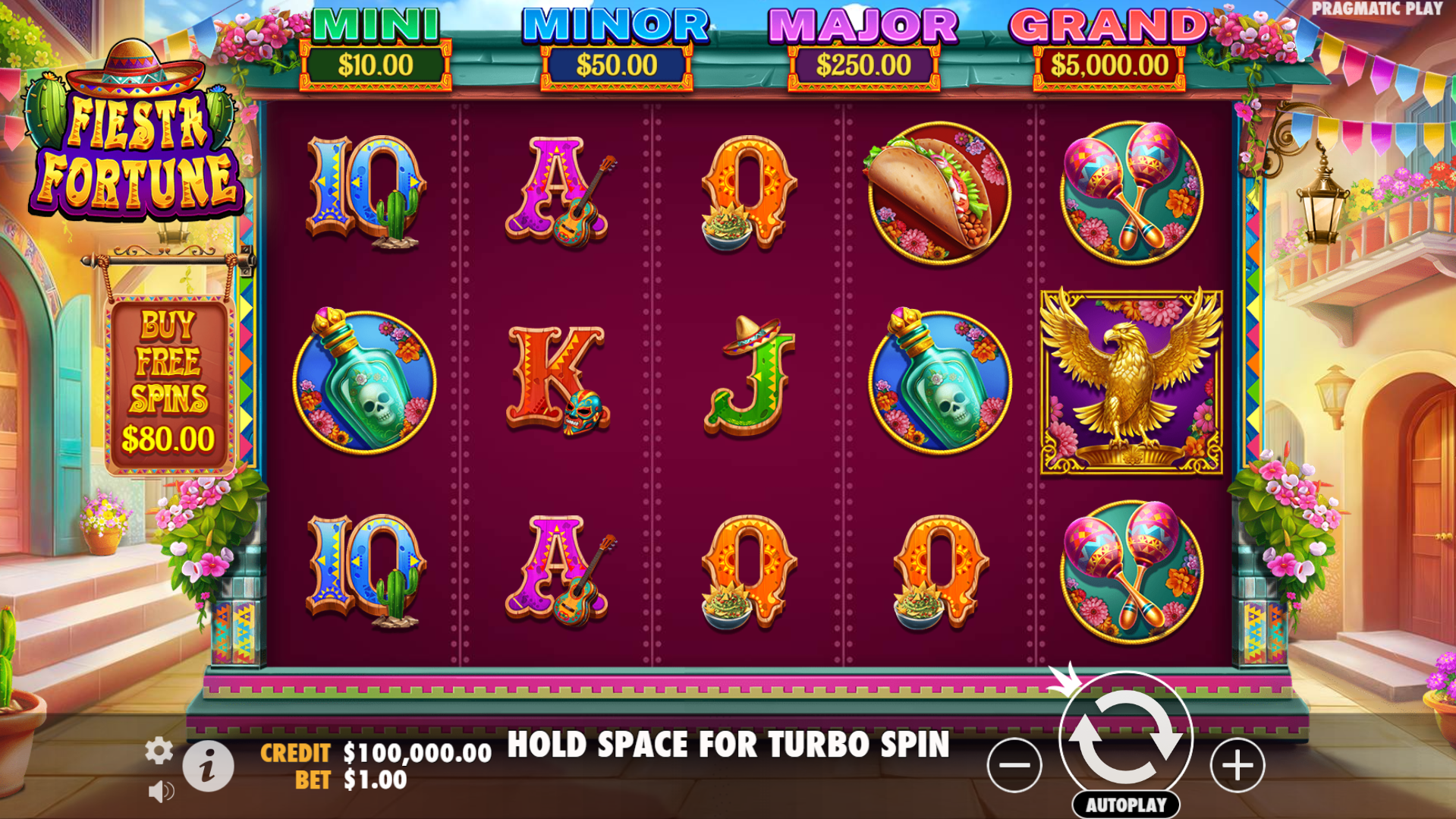 Fiesta Fortune base game play