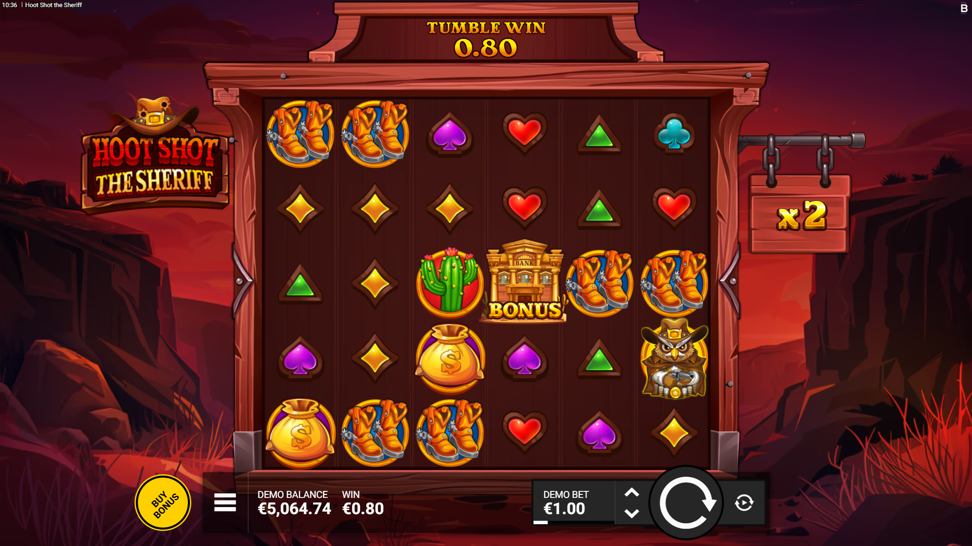 Each winning cascade increases the Global Multiplier by 1