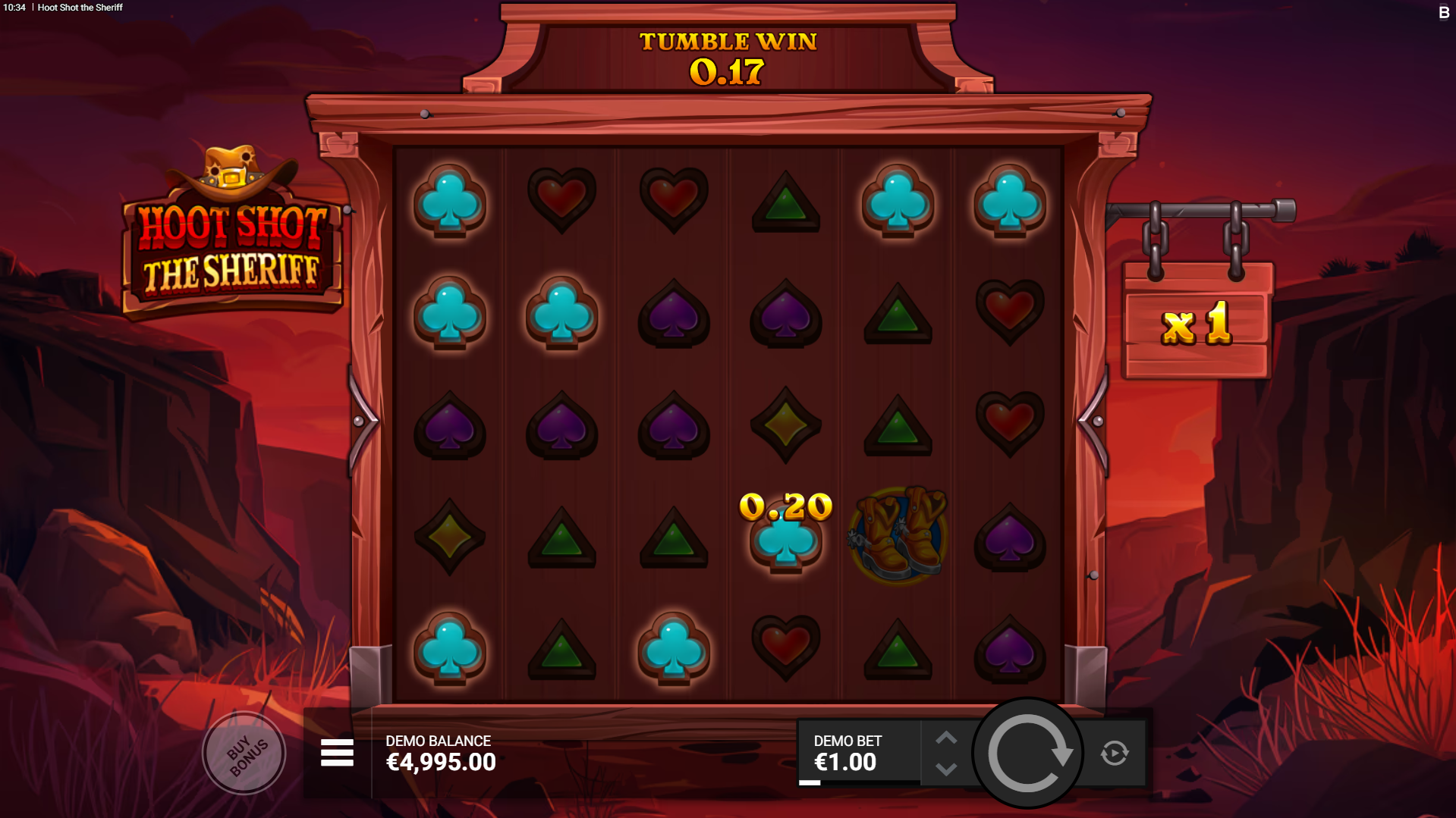 Form scatters of 8 or more matching symbols to win
