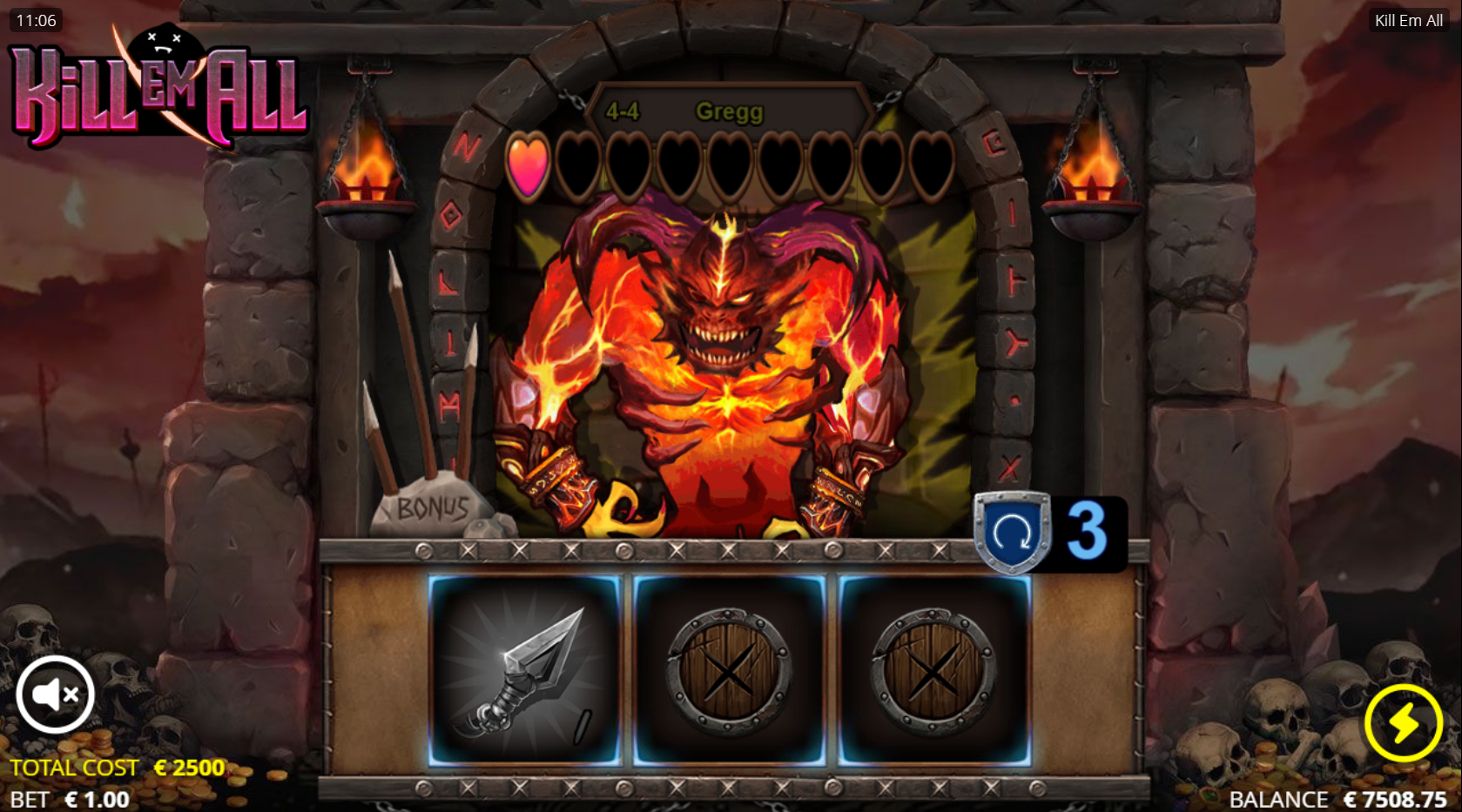 Defeat Greg to achieve the max win payout