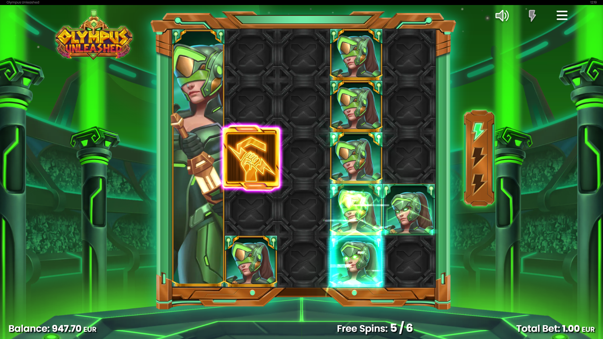 Olympus Unleashed - Unleashed feature play