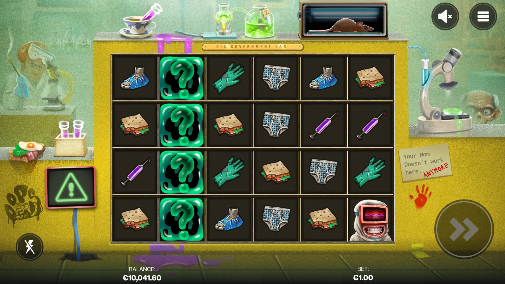 Each spin can randomly activate Flu-Like enhancement features