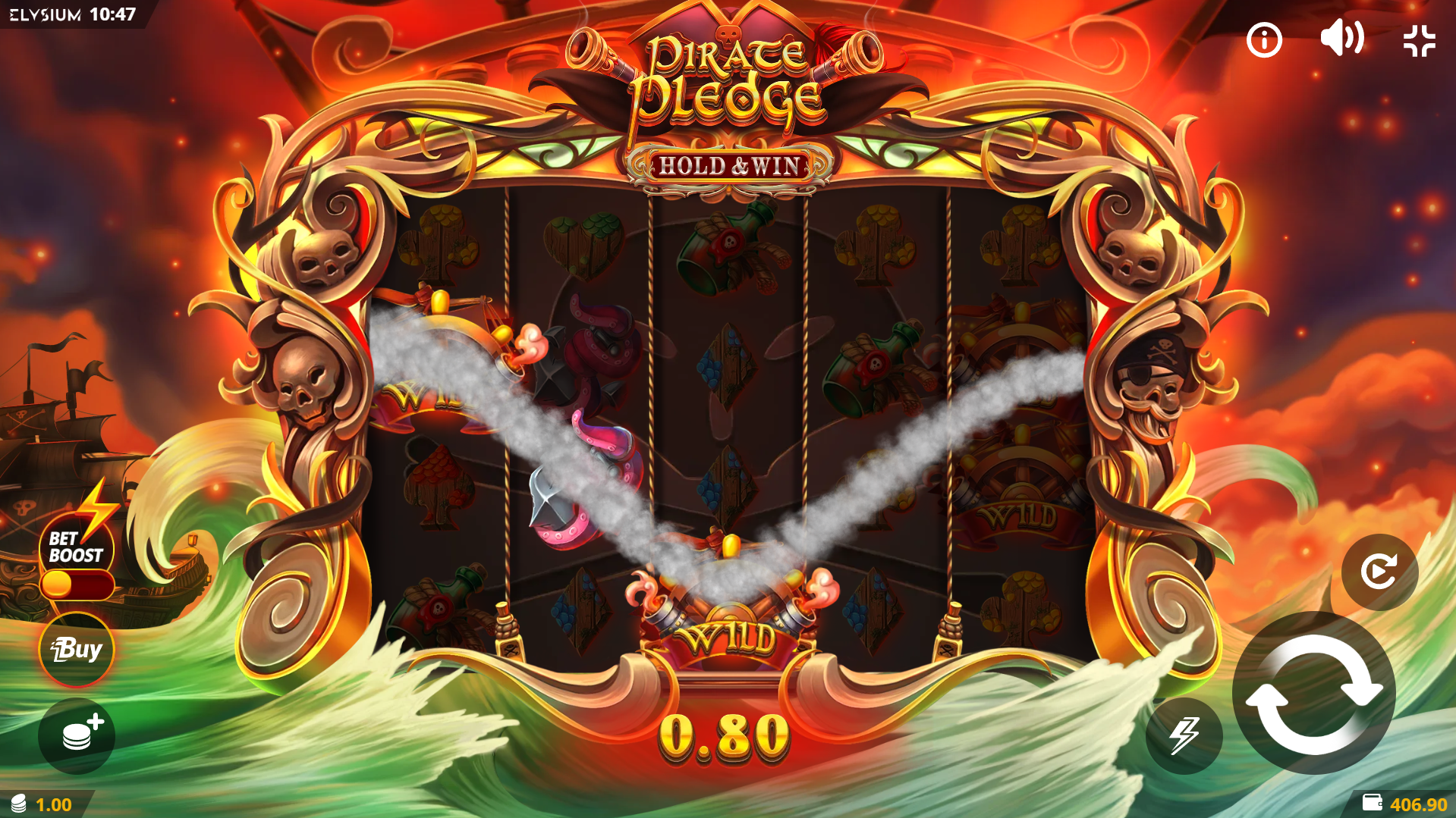 Pirate Pledge offers 16 fixed ways to win