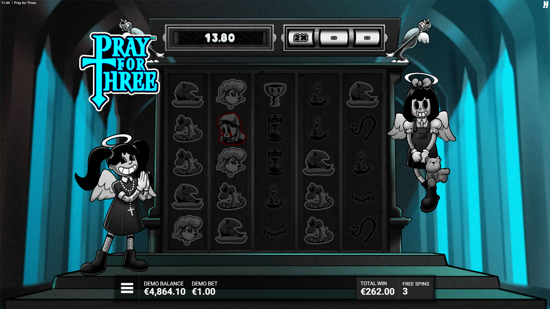 Pray For Three free spin play