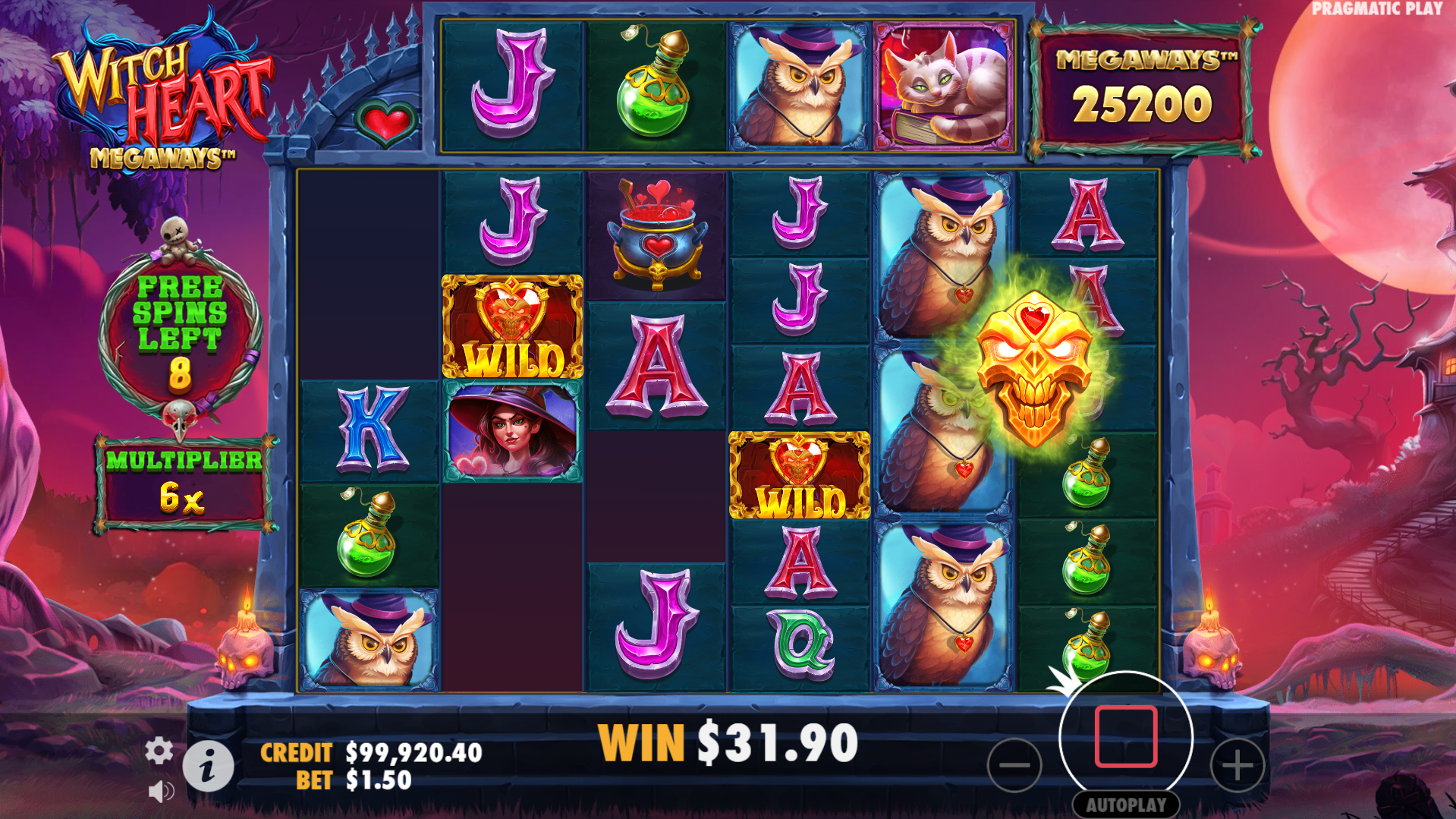 A Wild shall up to 9 extra Wild symbols when involved in 3 consecutive winning combinations