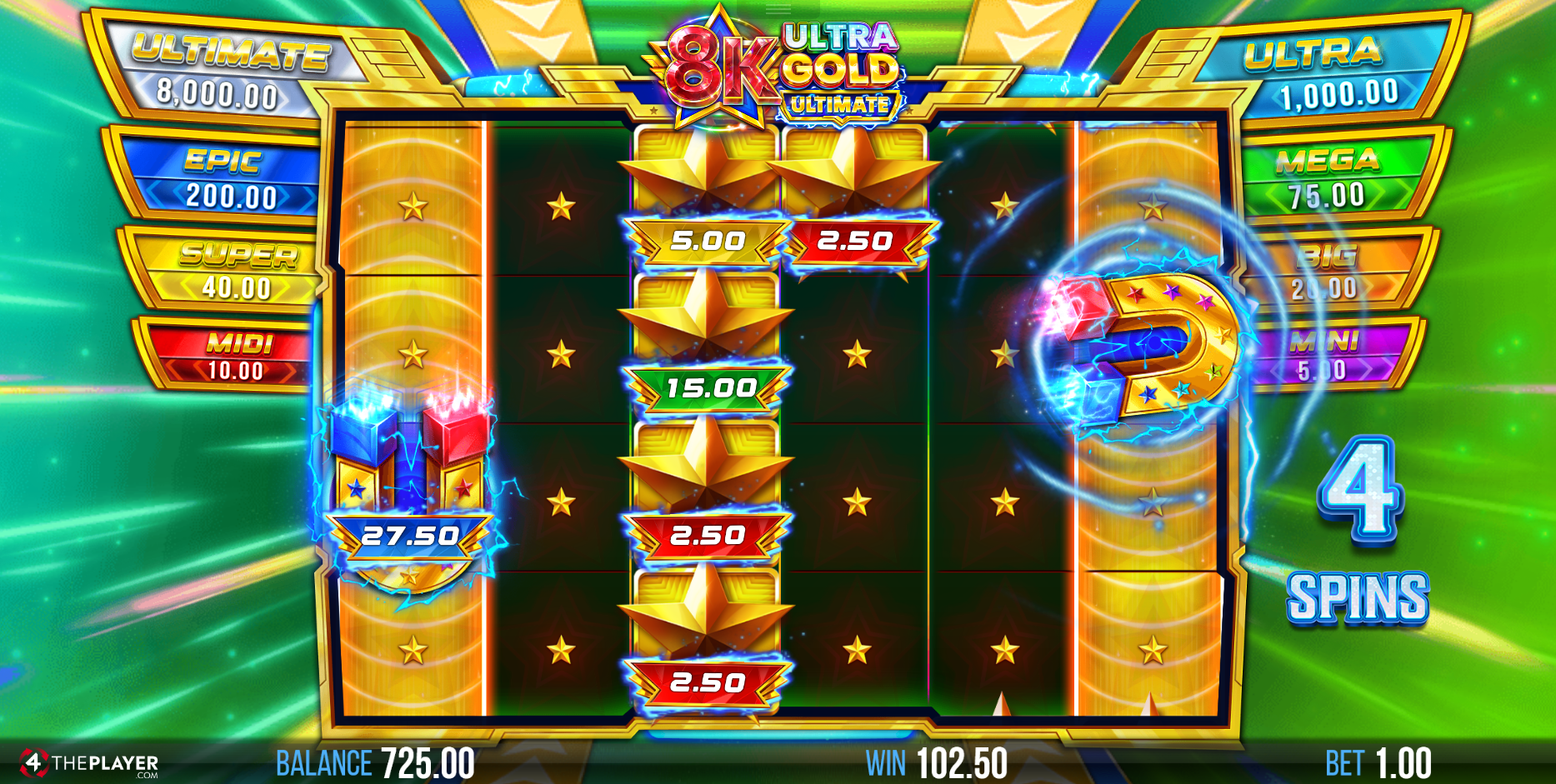 Bonus Choice Collect feature play