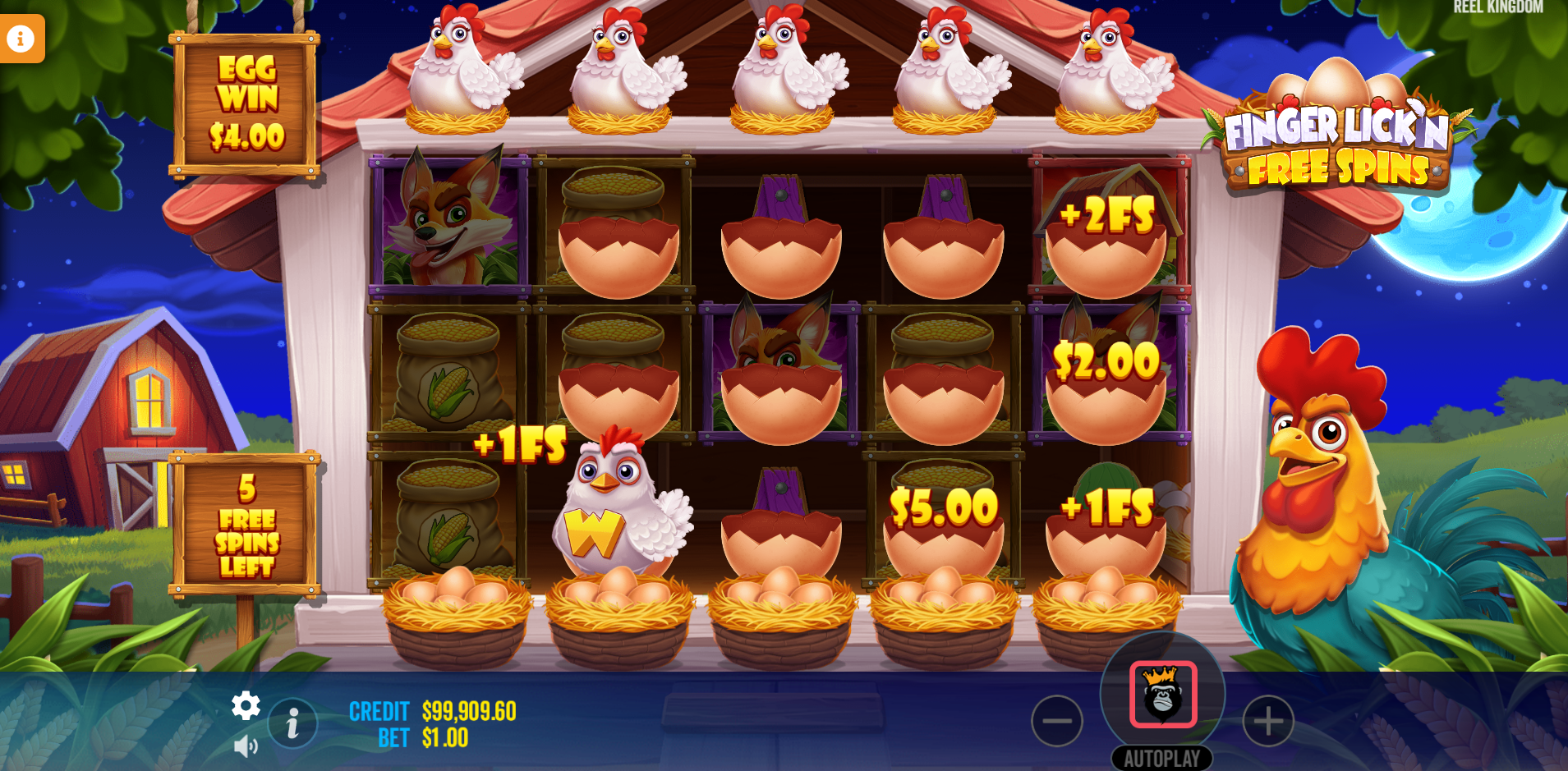 Prior to Free Spins, Each Reel Will Reveal Eggs That Display Cash Prizes and Spins