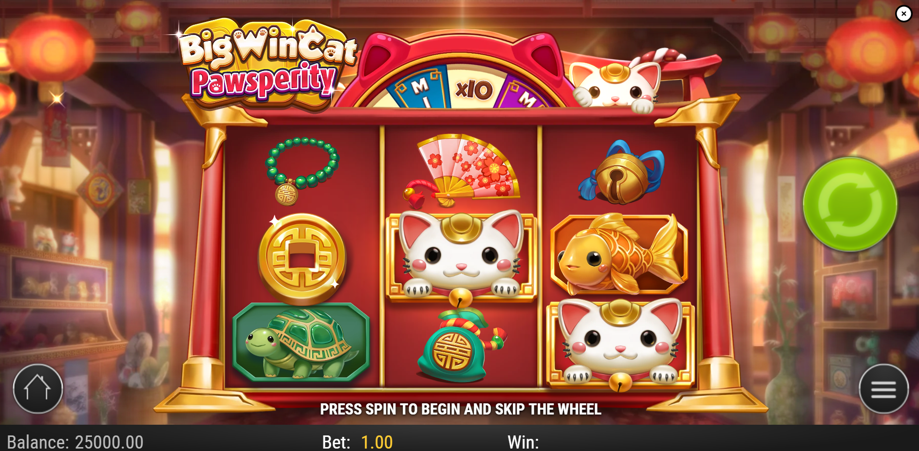 Big Win Cat Pawsperity Base Game