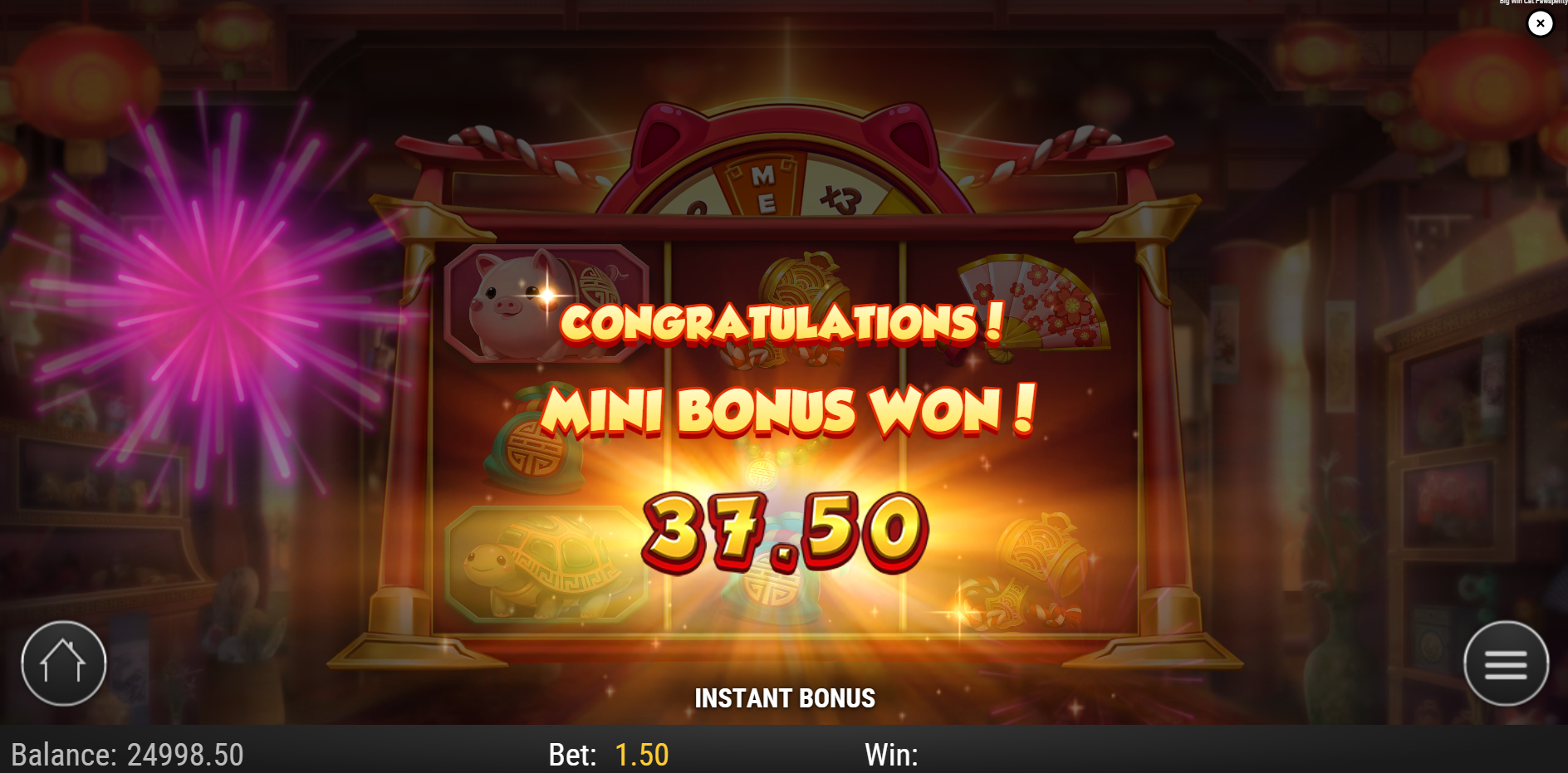 Big Win Cat Pawsperity Instant Bonus