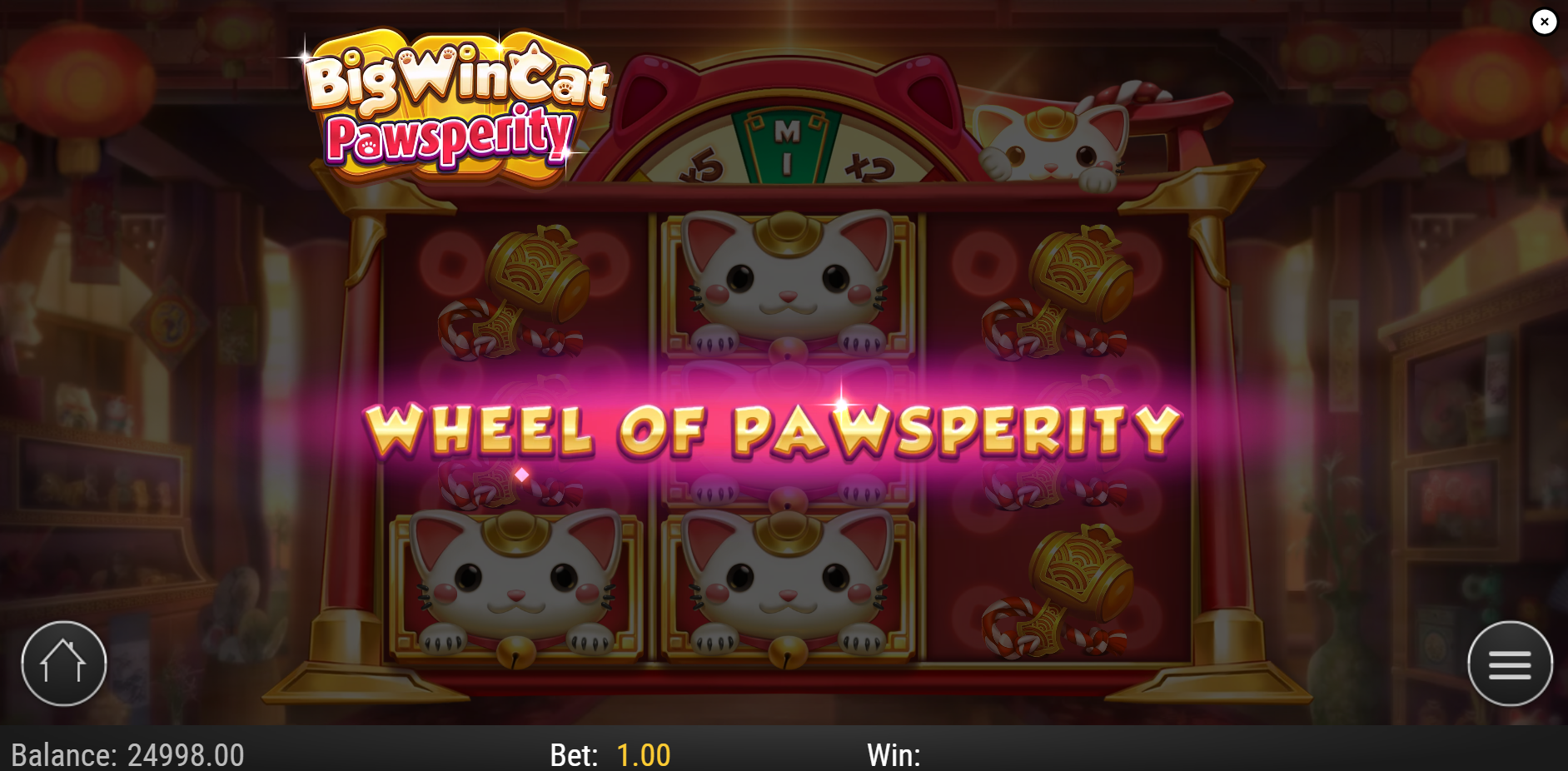 Big Win Cat Pawsperity Wheel of Pawsperity Trigger