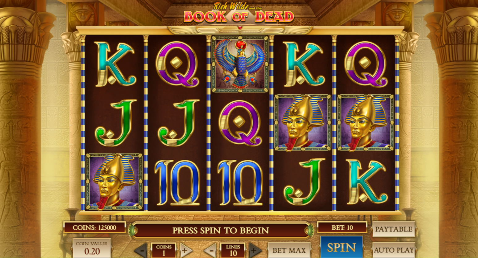 Book of Dead Base Game