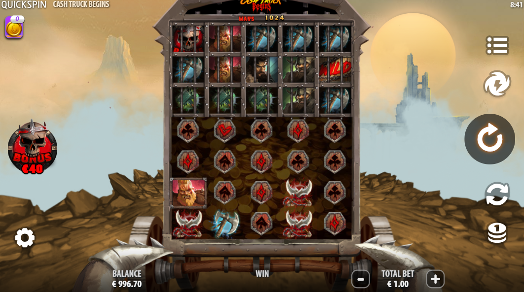 Cash Truck Begins Base Game